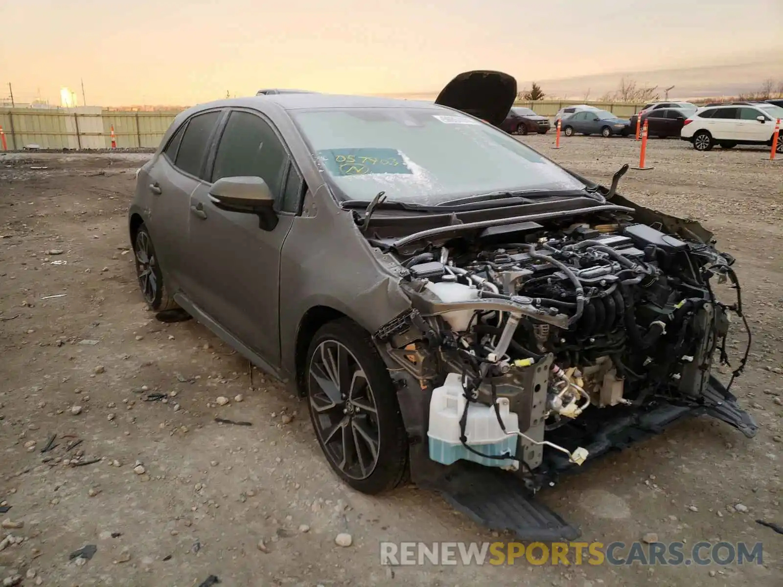 1 Photograph of a damaged car JTNK4RBE7K3057903 TOYOTA COROLLA 2019