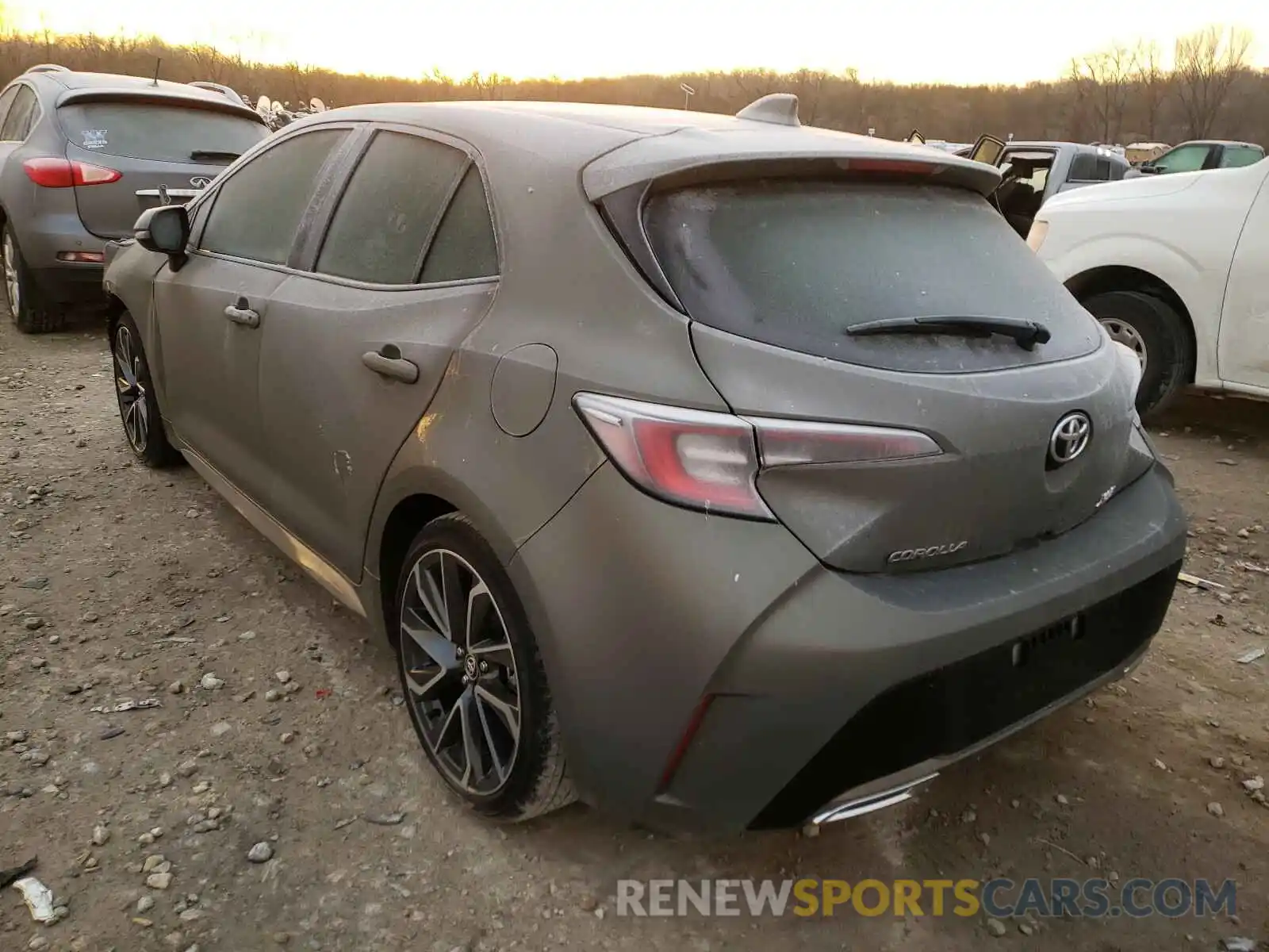 3 Photograph of a damaged car JTNK4RBE7K3057903 TOYOTA COROLLA 2019