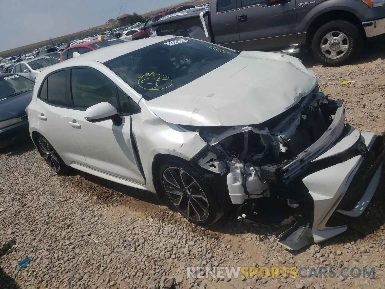 1 Photograph of a damaged car JTNK4RBE7K3058095 TOYOTA COROLLA 2019