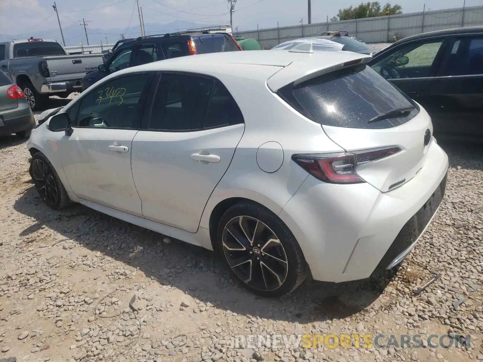 3 Photograph of a damaged car JTNK4RBE7K3058095 TOYOTA COROLLA 2019