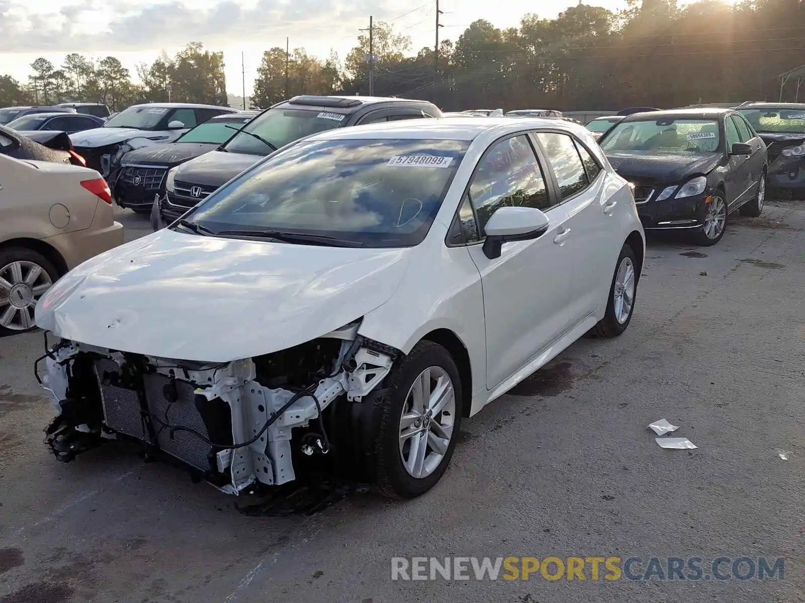 2 Photograph of a damaged car JTNK4RBE7K3060445 TOYOTA COROLLA 2019