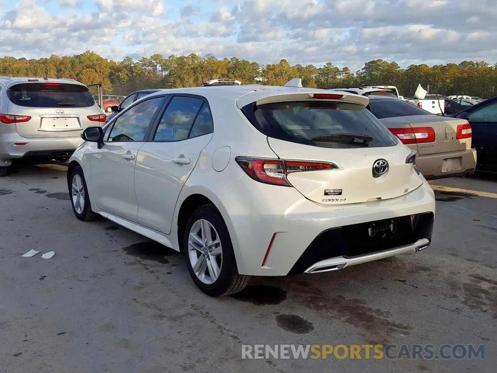 3 Photograph of a damaged car JTNK4RBE7K3060445 TOYOTA COROLLA 2019