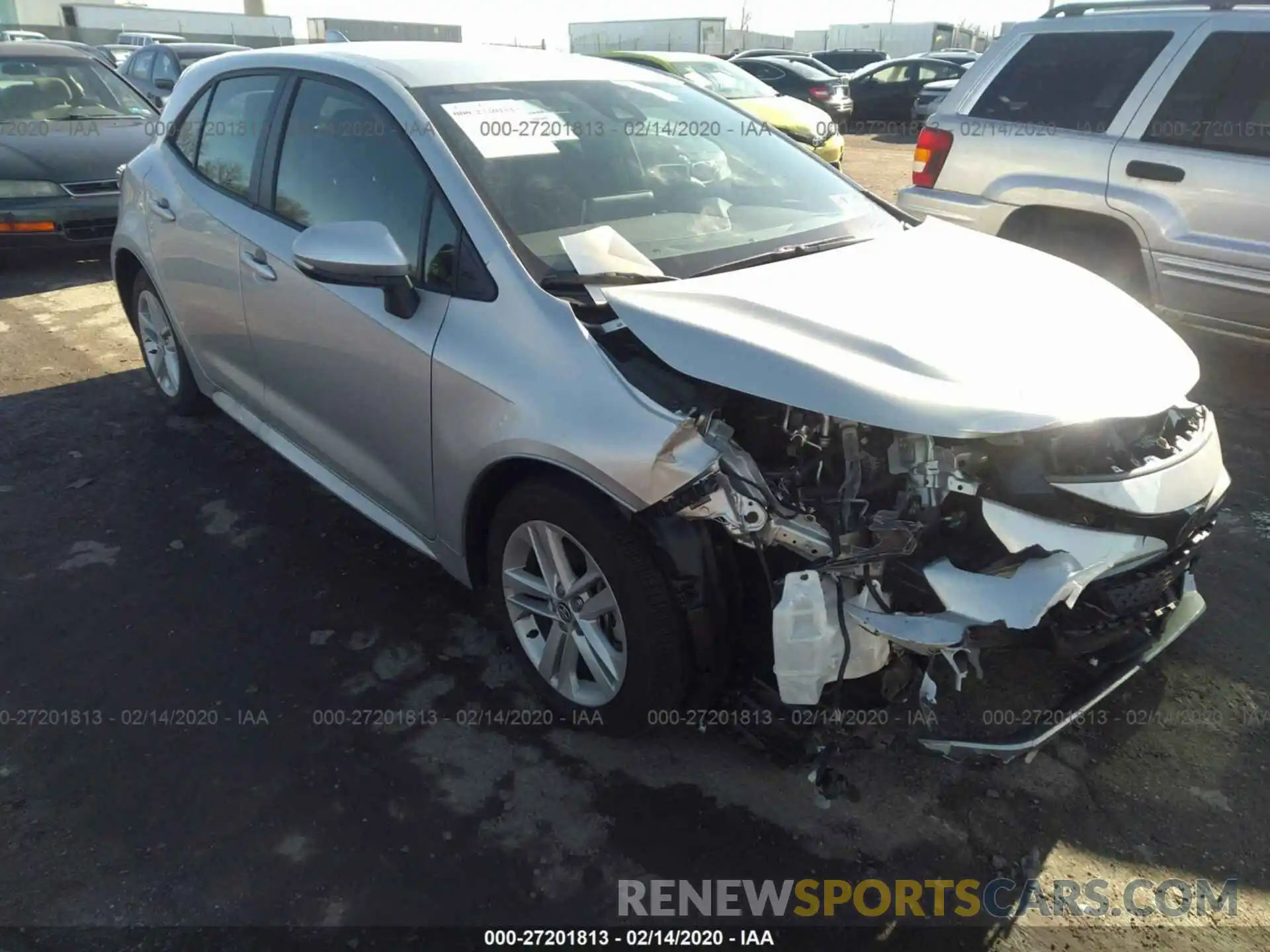 1 Photograph of a damaged car JTNK4RBE7K3061658 TOYOTA COROLLA 2019