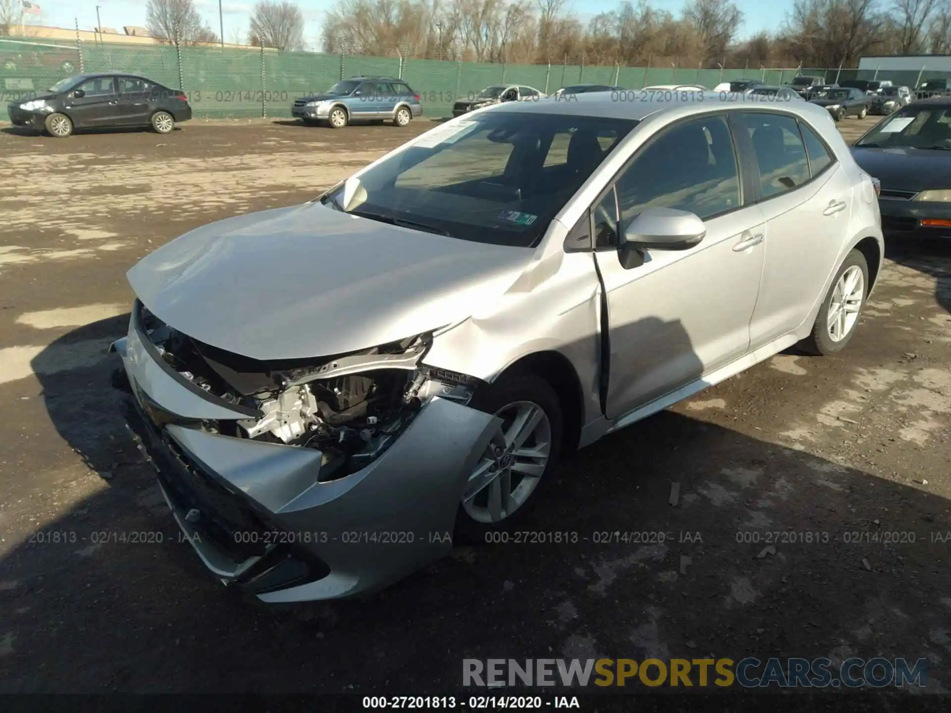 2 Photograph of a damaged car JTNK4RBE7K3061658 TOYOTA COROLLA 2019