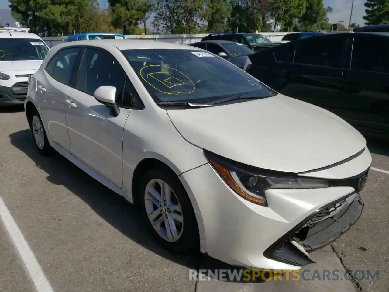 1 Photograph of a damaged car JTNK4RBE7K3064110 TOYOTA COROLLA 2019