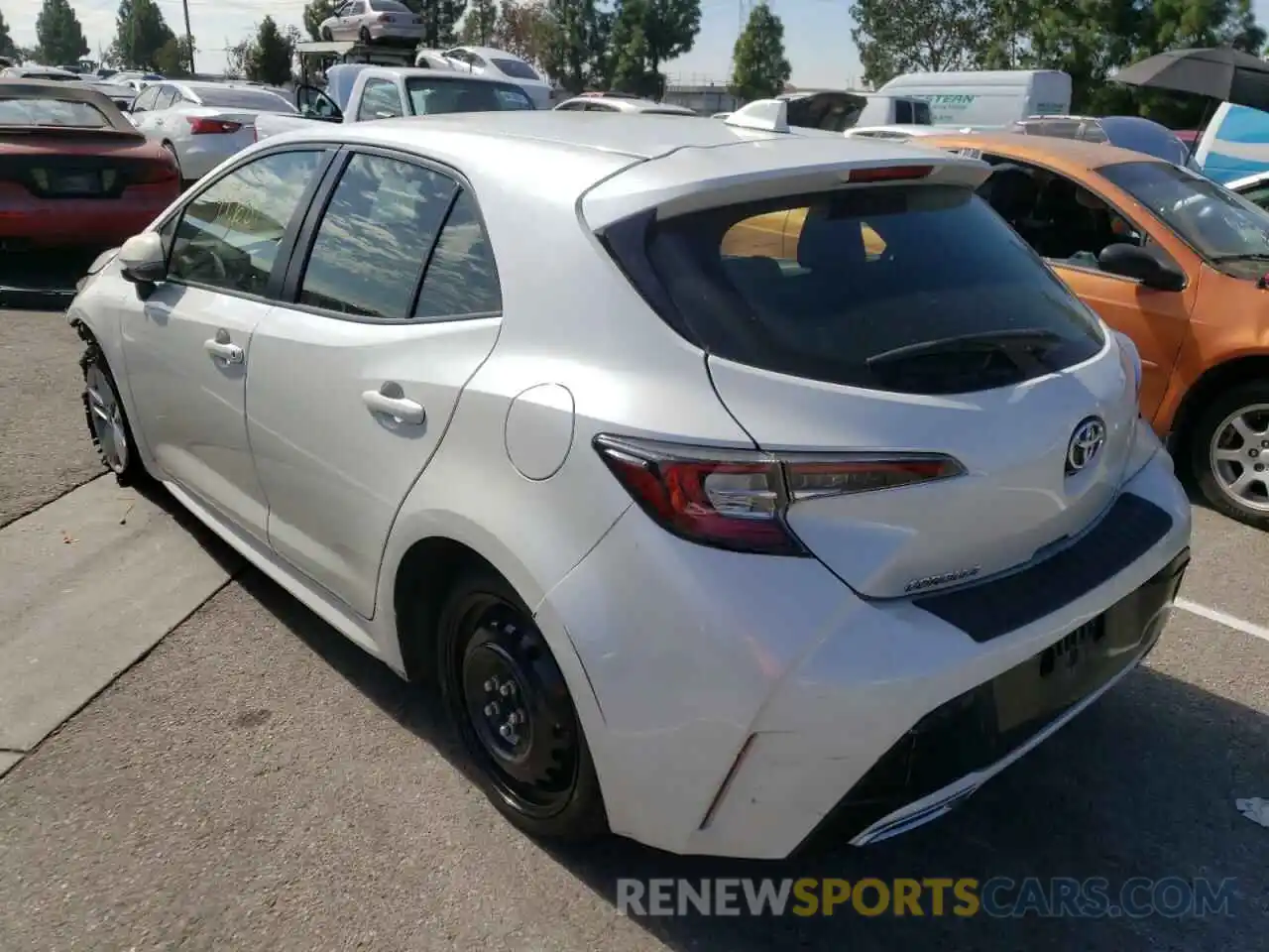 3 Photograph of a damaged car JTNK4RBE7K3064110 TOYOTA COROLLA 2019