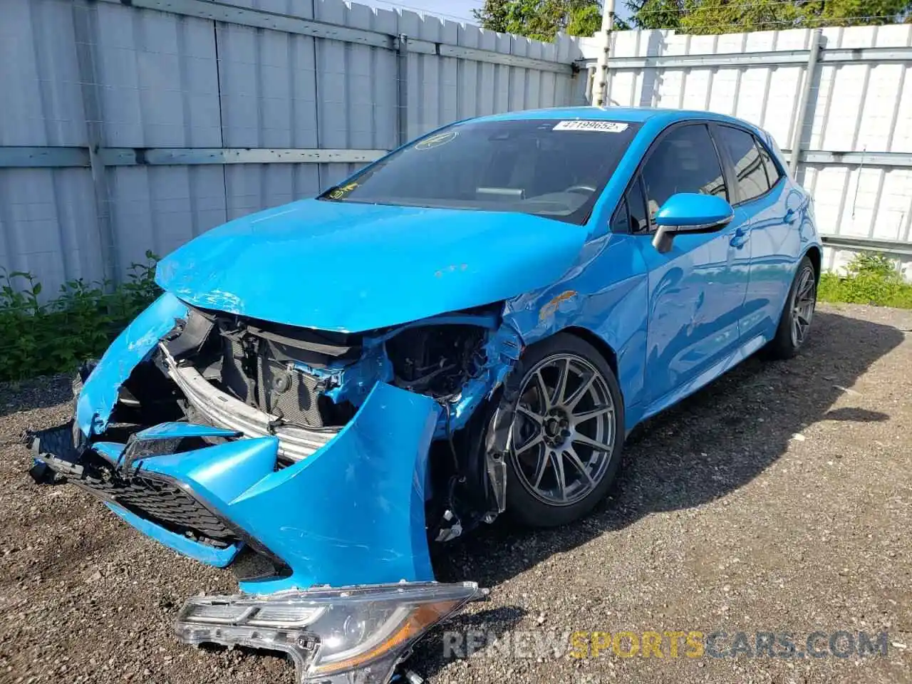 2 Photograph of a damaged car JTNK4RBE7K3064530 TOYOTA COROLLA 2019