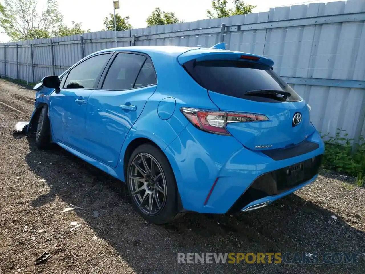 3 Photograph of a damaged car JTNK4RBE7K3064530 TOYOTA COROLLA 2019