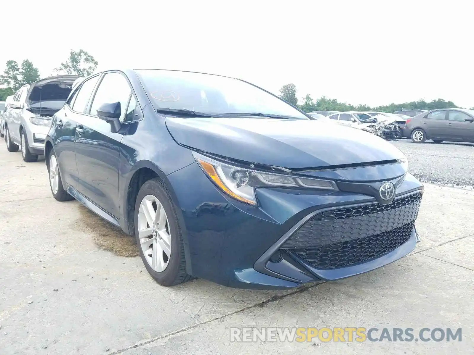 1 Photograph of a damaged car JTNK4RBE7K3067928 TOYOTA COROLLA 2019