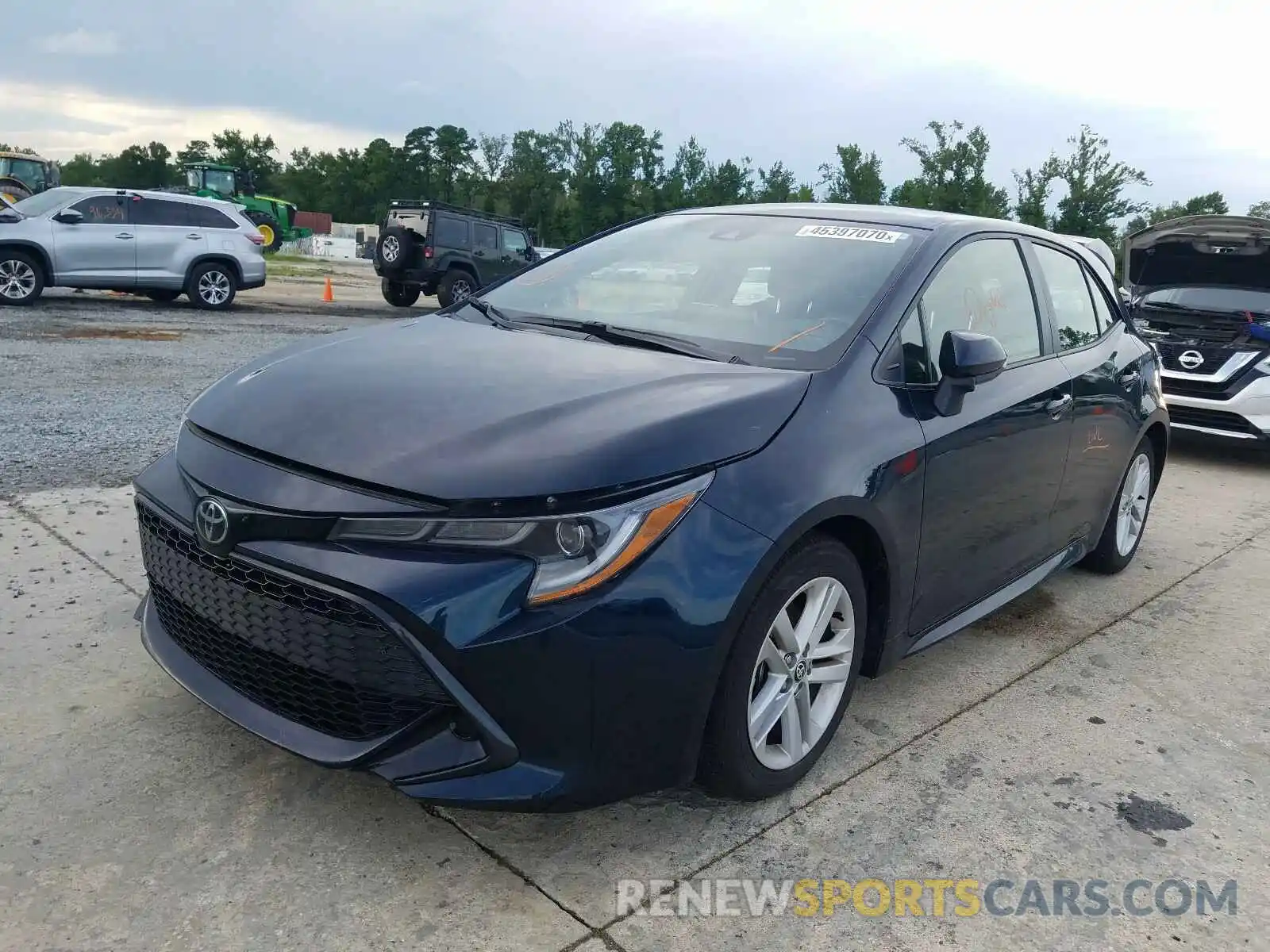 2 Photograph of a damaged car JTNK4RBE7K3067928 TOYOTA COROLLA 2019