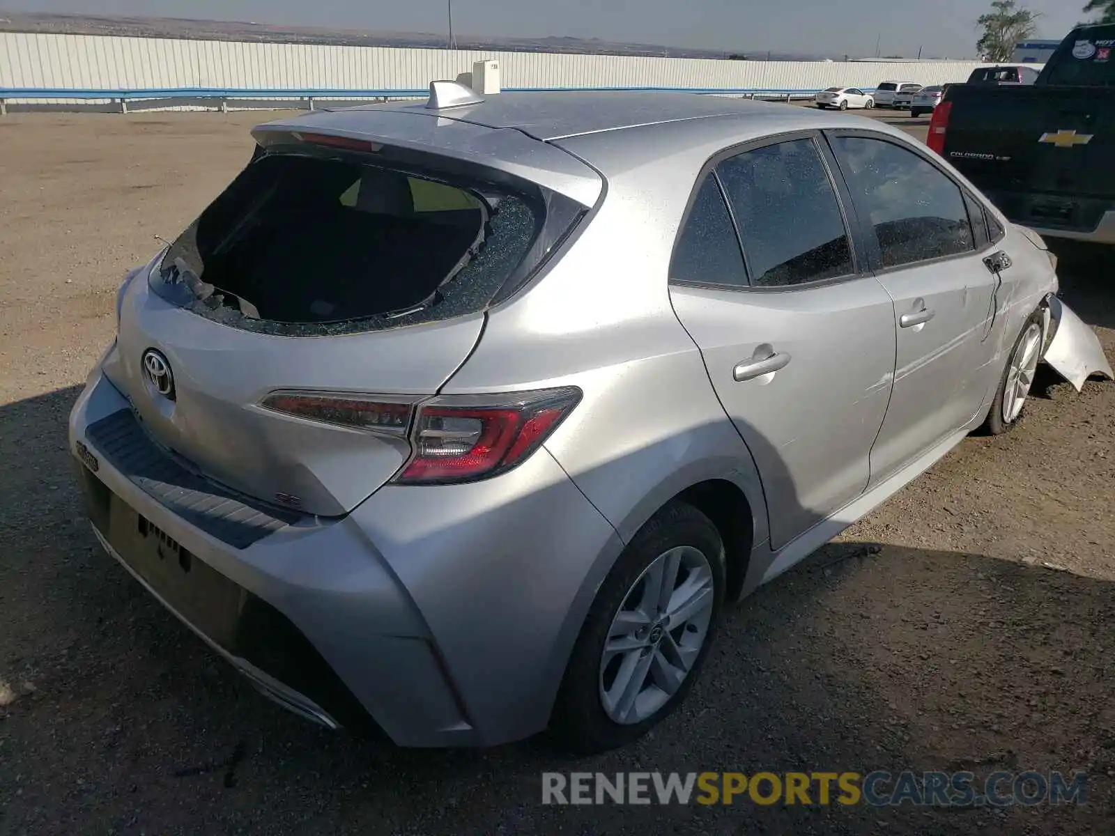 4 Photograph of a damaged car JTNK4RBE7K3070182 TOYOTA COROLLA 2019