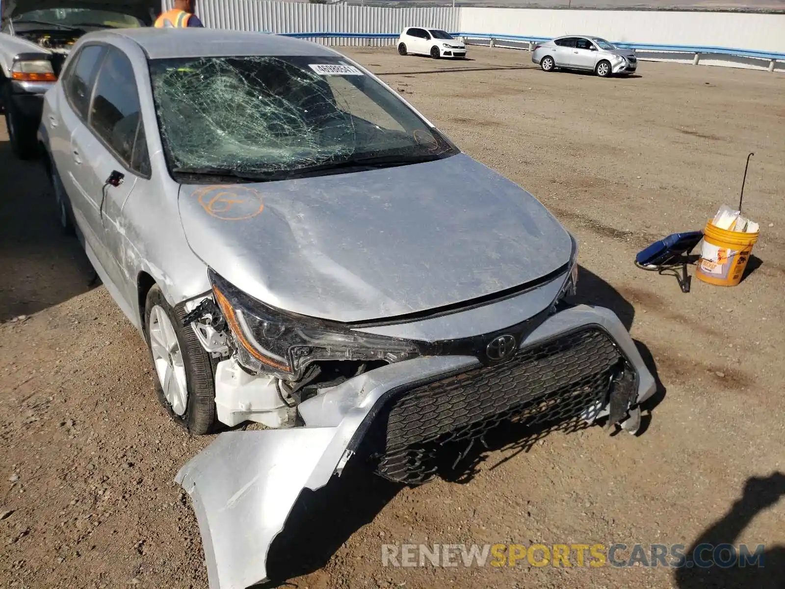 9 Photograph of a damaged car JTNK4RBE7K3070182 TOYOTA COROLLA 2019