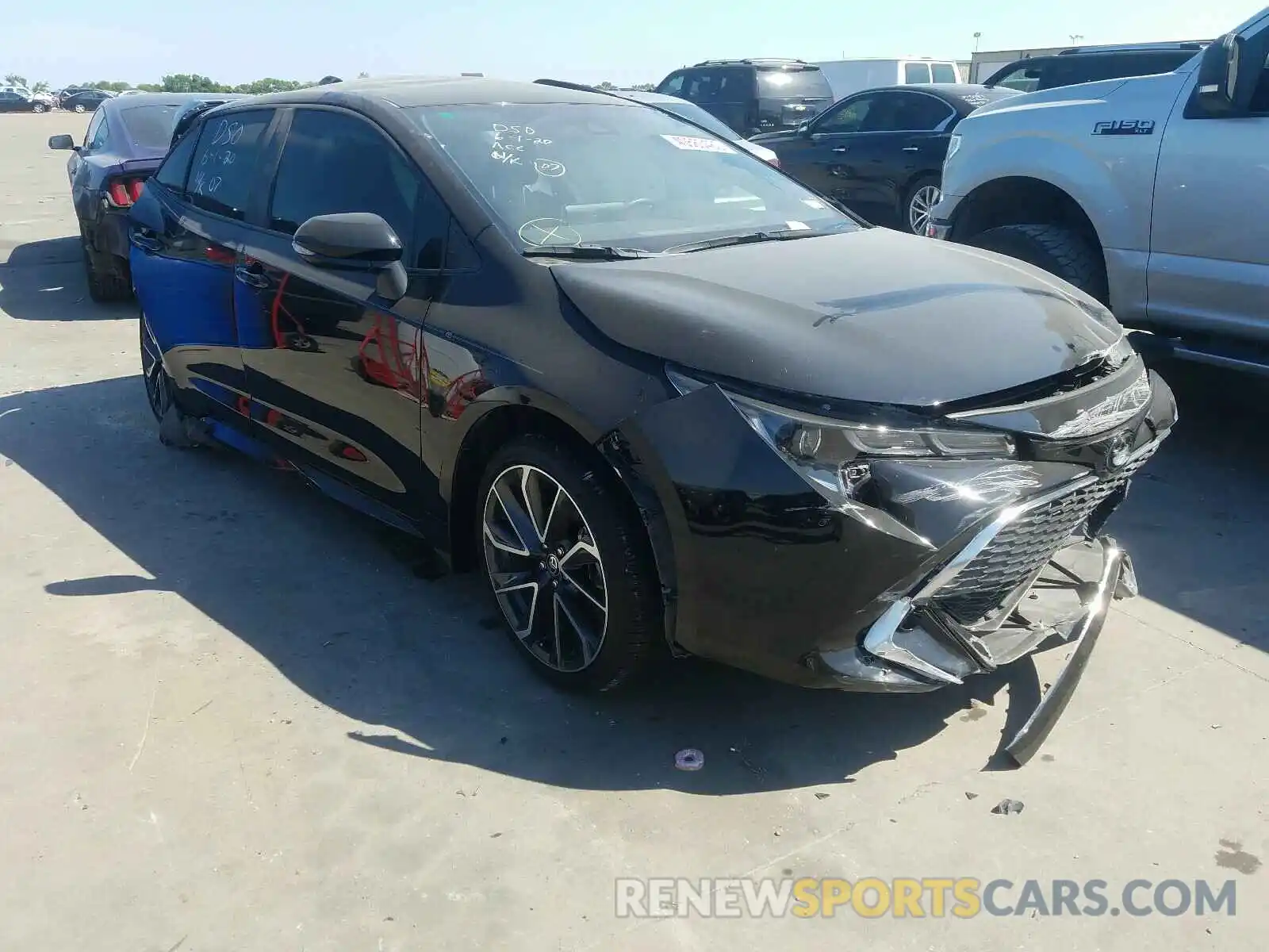 1 Photograph of a damaged car JTNK4RBE7K3070294 TOYOTA COROLLA 2019