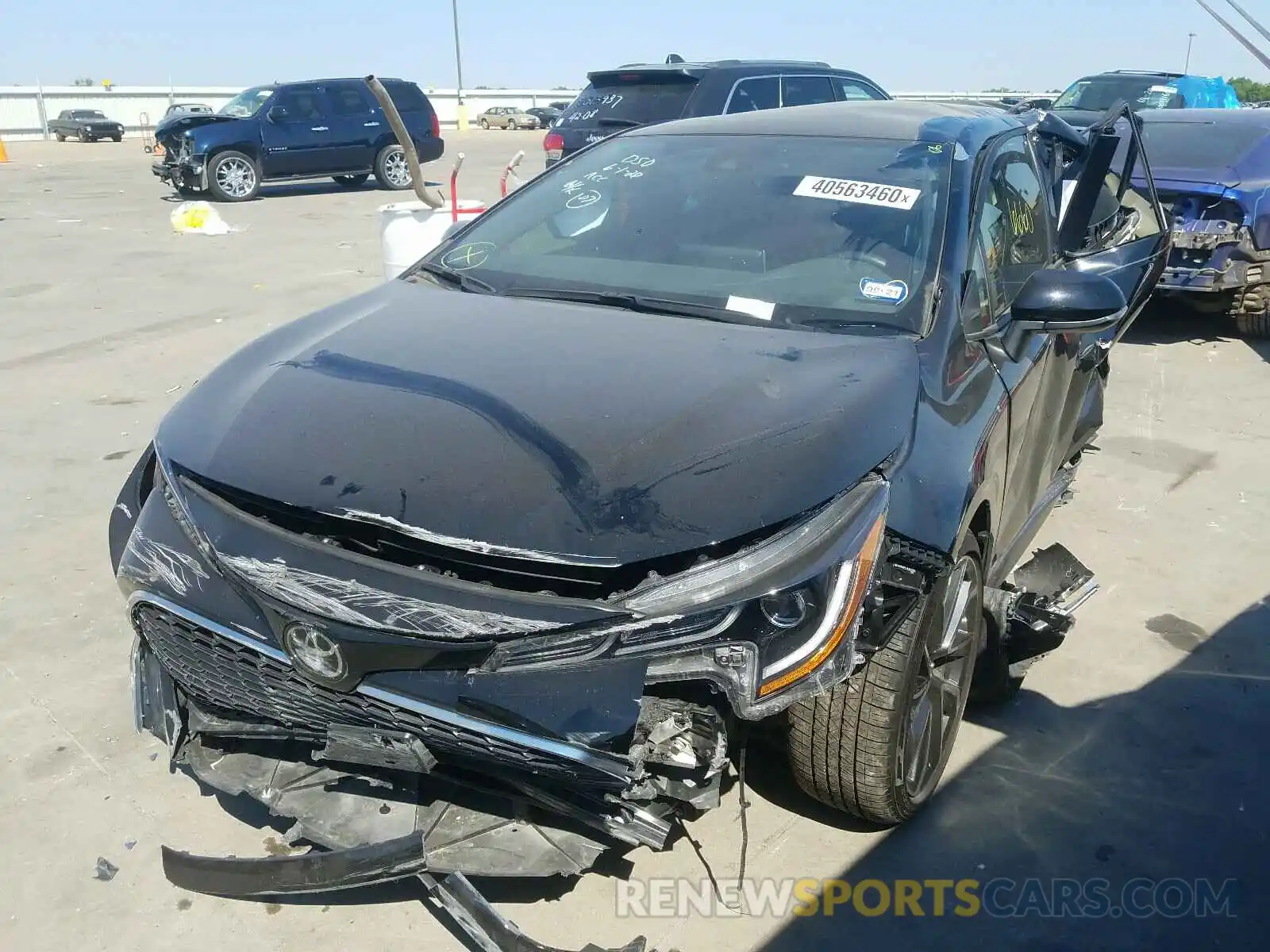 2 Photograph of a damaged car JTNK4RBE7K3070294 TOYOTA COROLLA 2019