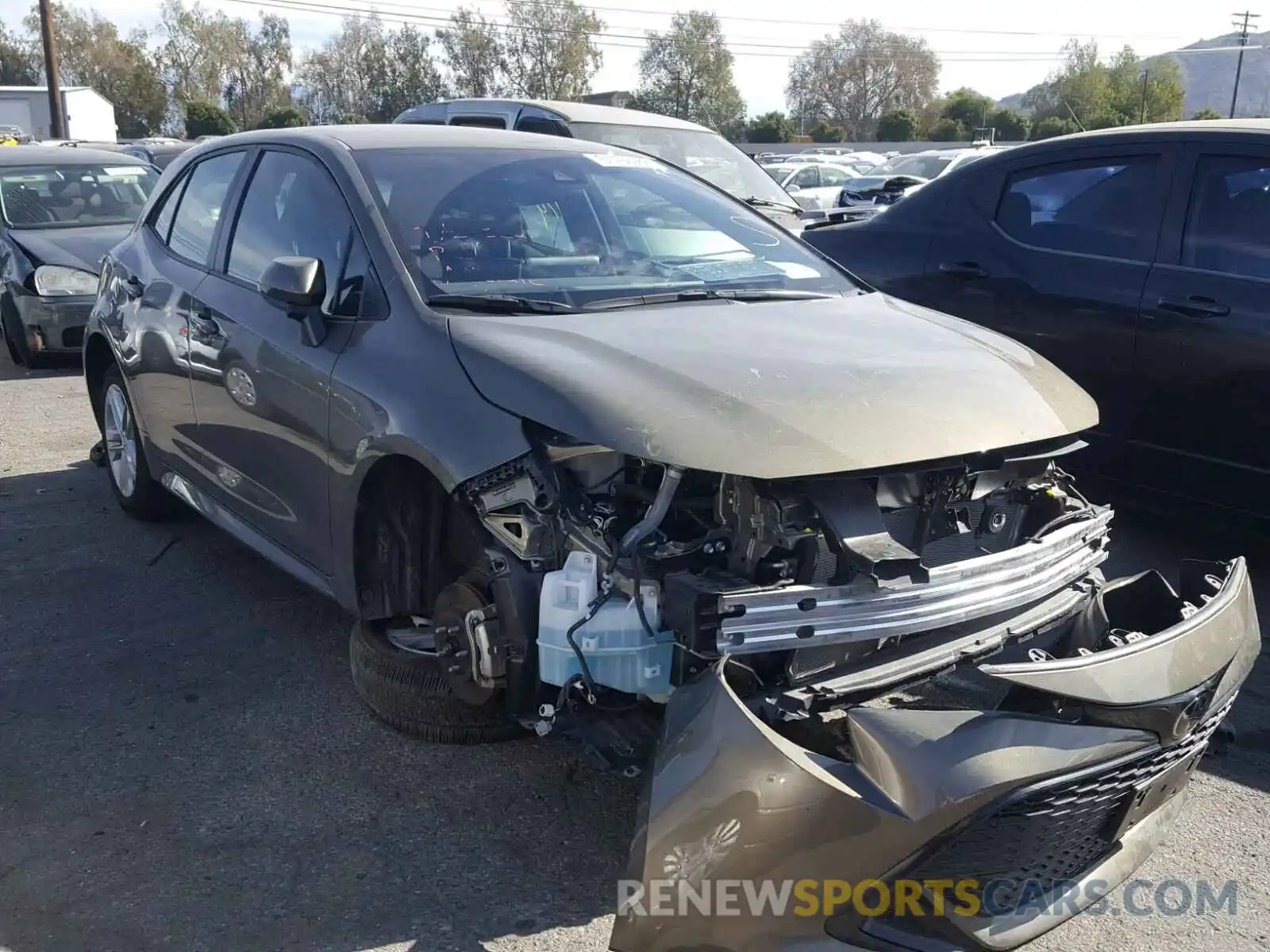 1 Photograph of a damaged car JTNK4RBE8K3001307 TOYOTA COROLLA 2019