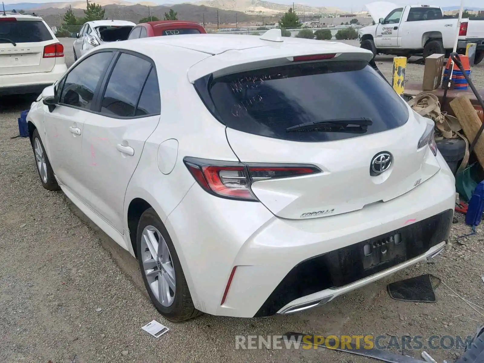 3 Photograph of a damaged car JTNK4RBE8K3001498 TOYOTA COROLLA 2019