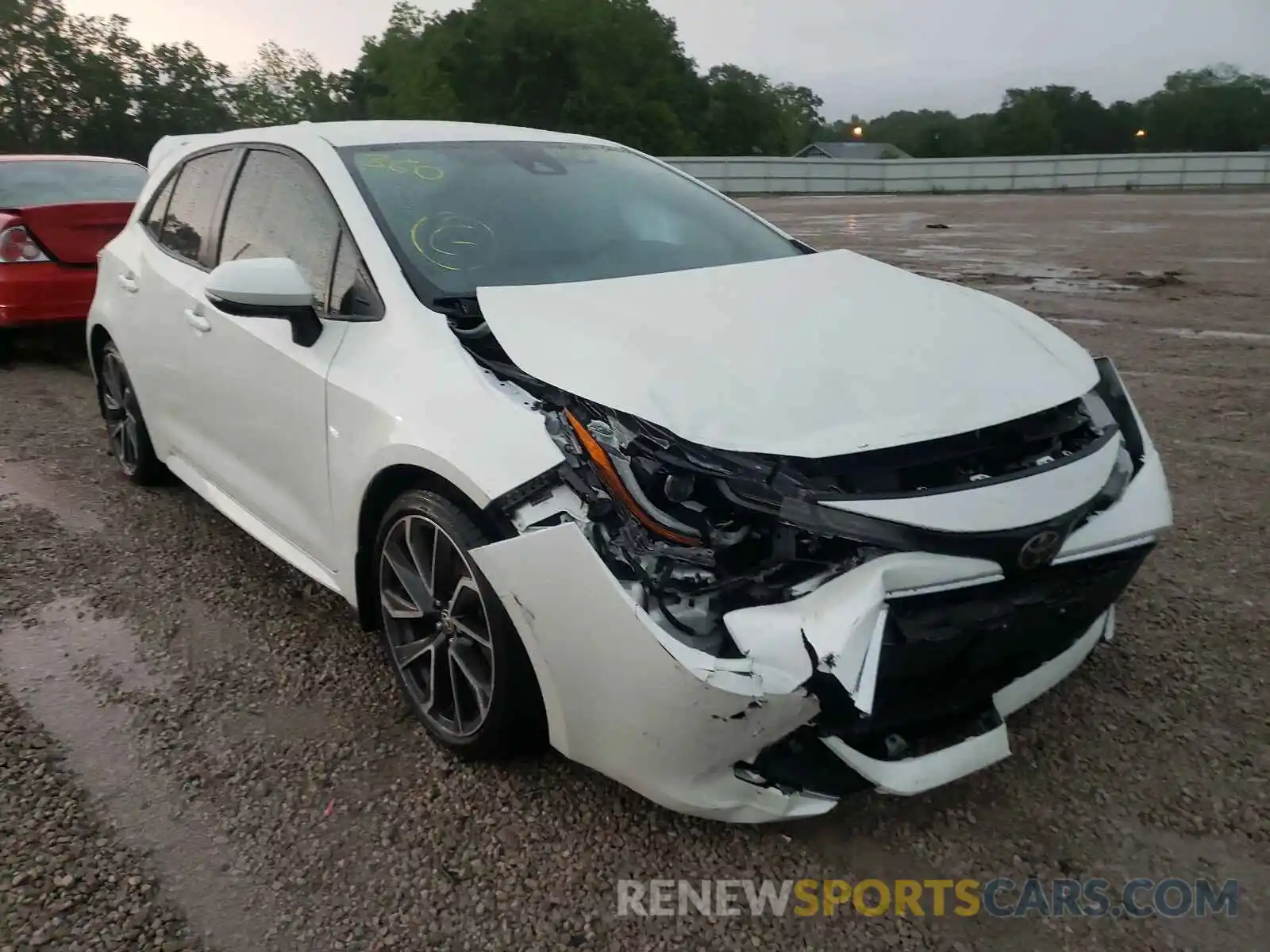 1 Photograph of a damaged car JTNK4RBE8K3002568 TOYOTA COROLLA 2019