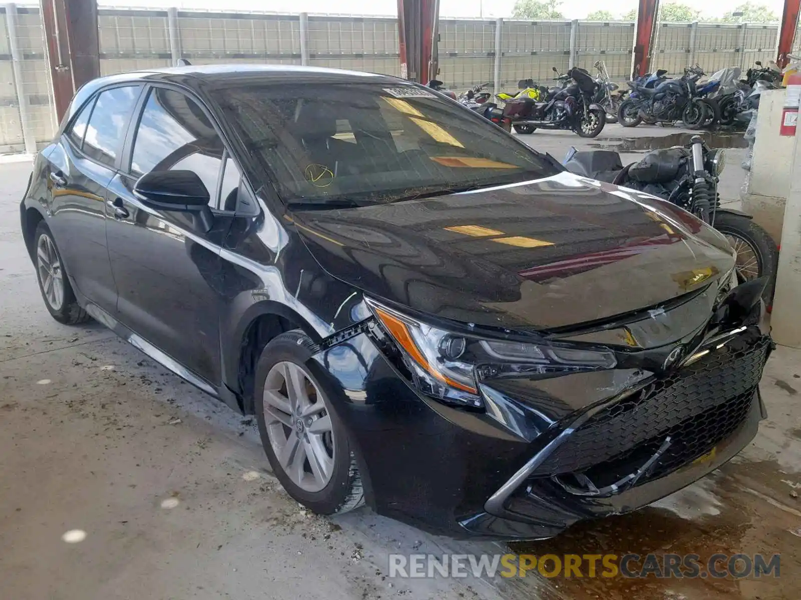 1 Photograph of a damaged car JTNK4RBE8K3002604 TOYOTA COROLLA 2019