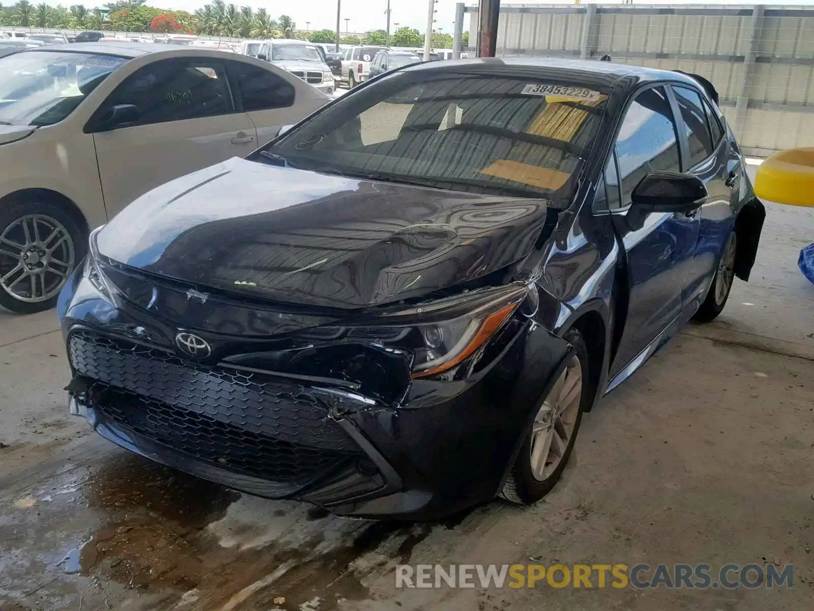 2 Photograph of a damaged car JTNK4RBE8K3002604 TOYOTA COROLLA 2019