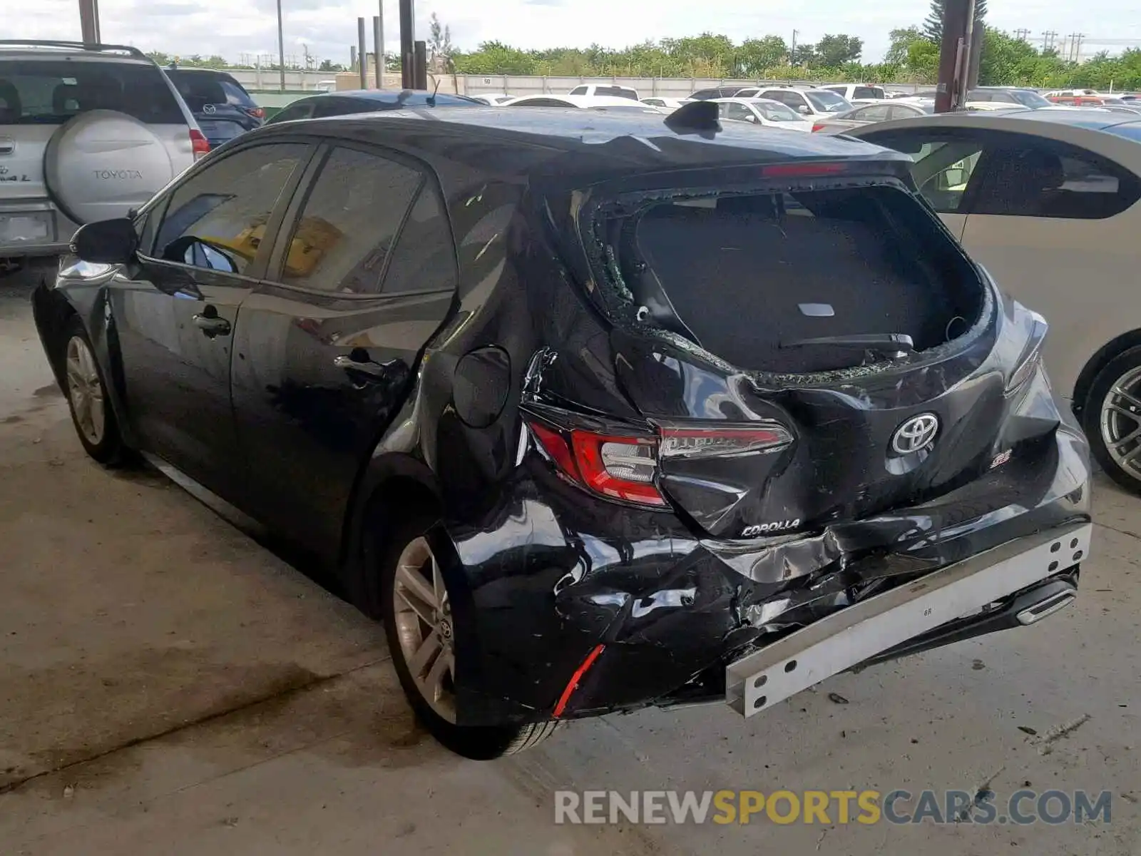 3 Photograph of a damaged car JTNK4RBE8K3002604 TOYOTA COROLLA 2019