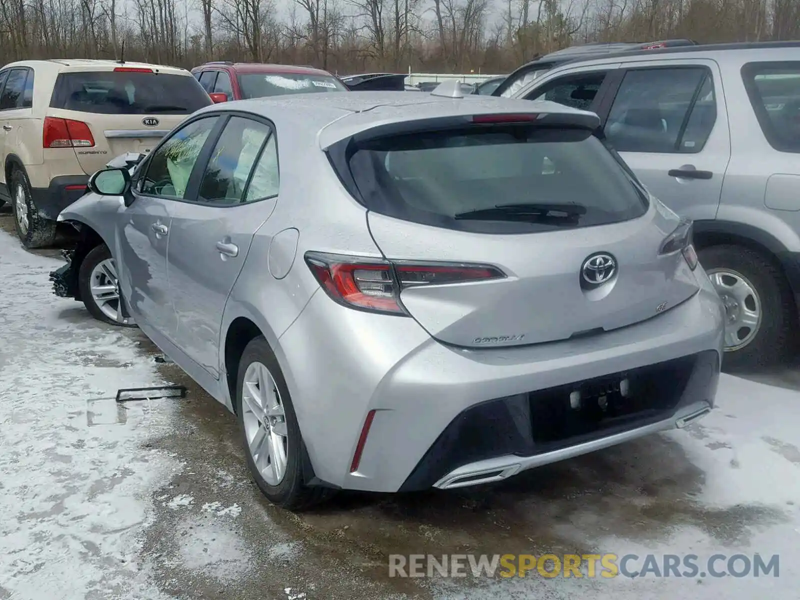 3 Photograph of a damaged car JTNK4RBE8K3004112 TOYOTA COROLLA 2019