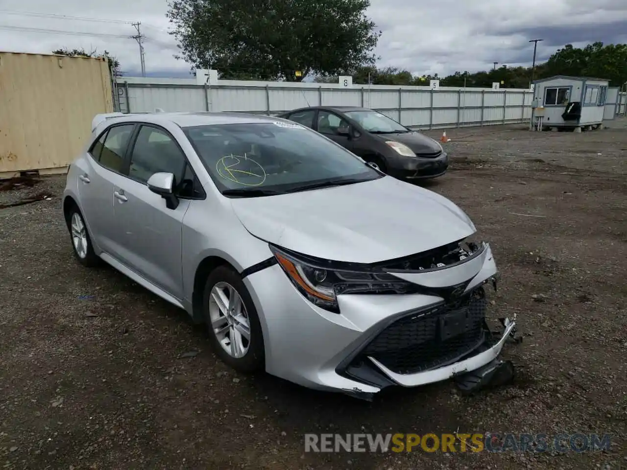 1 Photograph of a damaged car JTNK4RBE8K3004207 TOYOTA COROLLA 2019