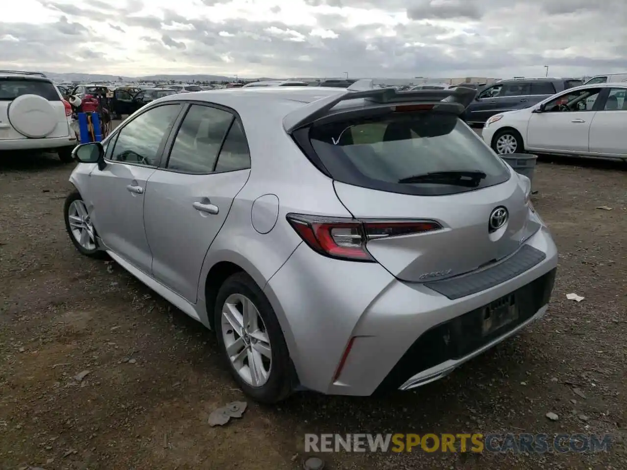 3 Photograph of a damaged car JTNK4RBE8K3004207 TOYOTA COROLLA 2019