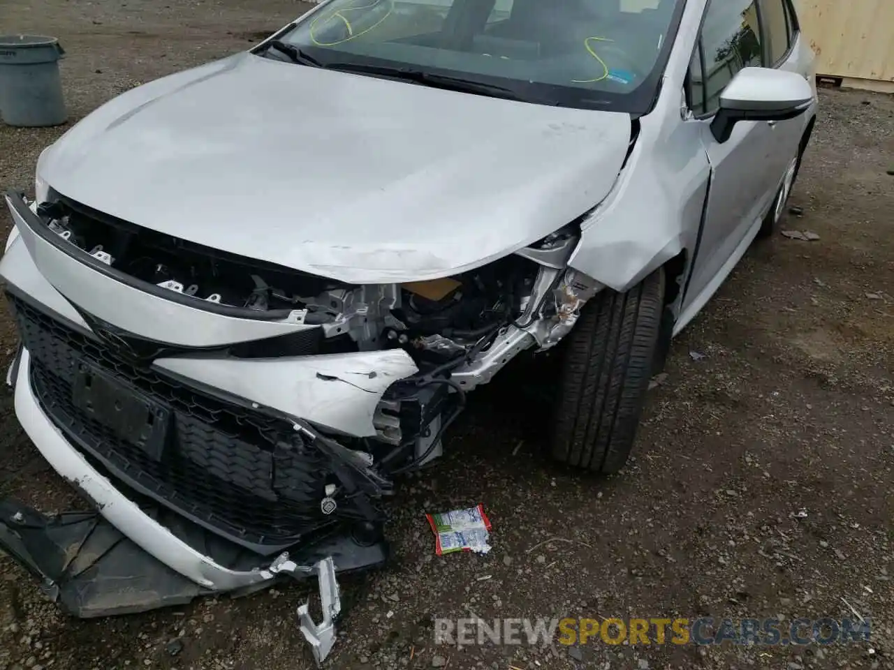 9 Photograph of a damaged car JTNK4RBE8K3004207 TOYOTA COROLLA 2019