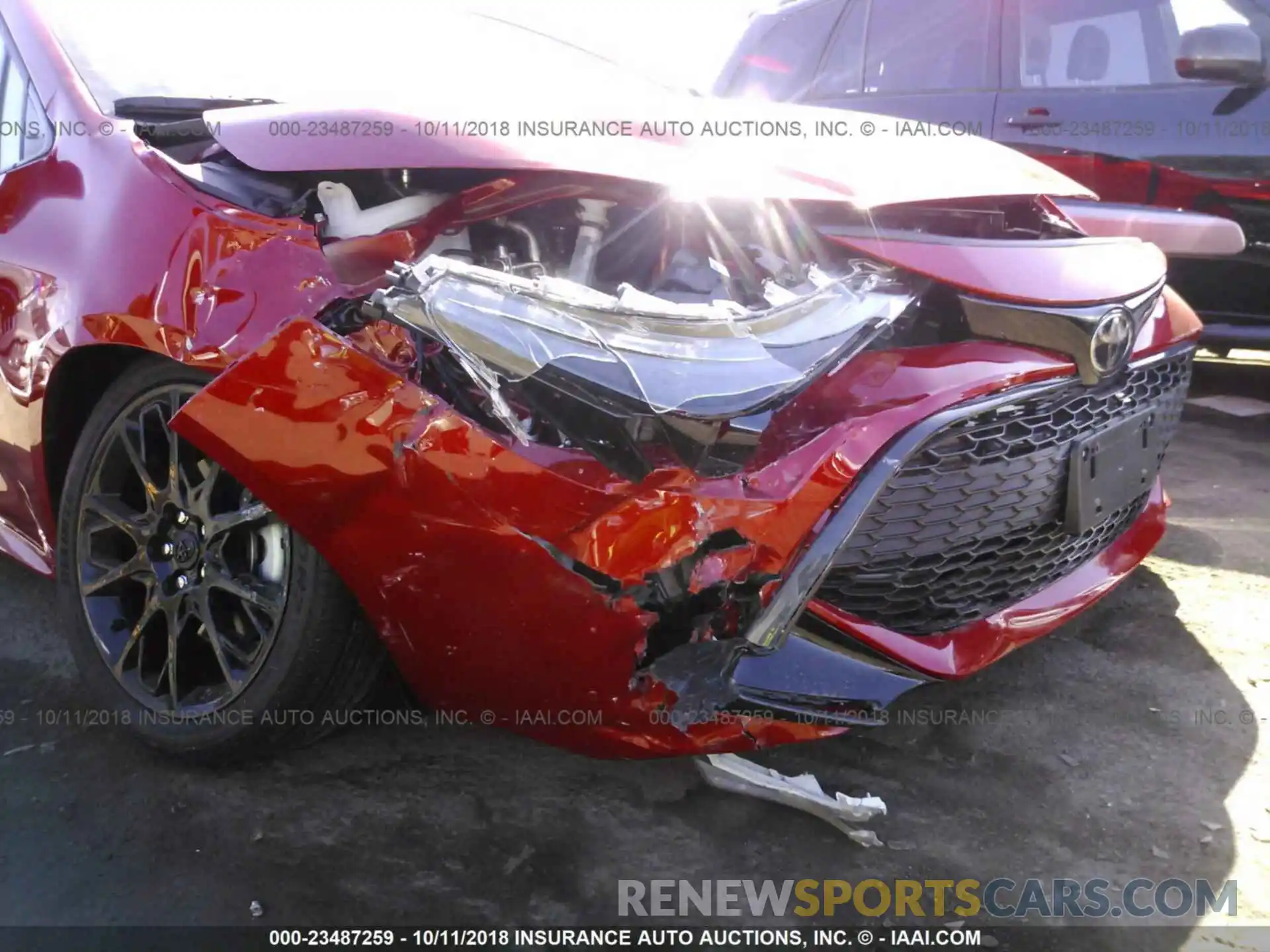 6 Photograph of a damaged car JTNK4RBE8K3006622 TOYOTA COROLLA 2019