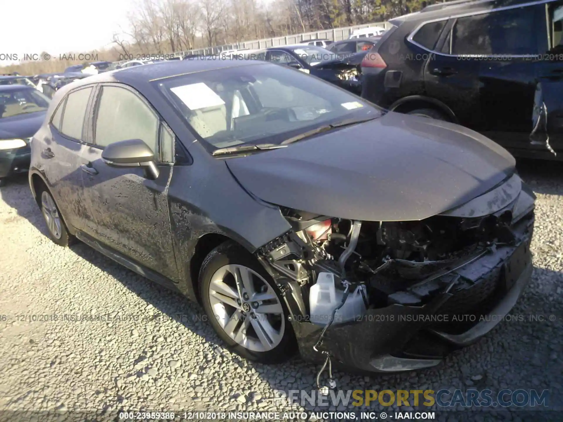 1 Photograph of a damaged car JTNK4RBE8K3007642 TOYOTA COROLLA 2019