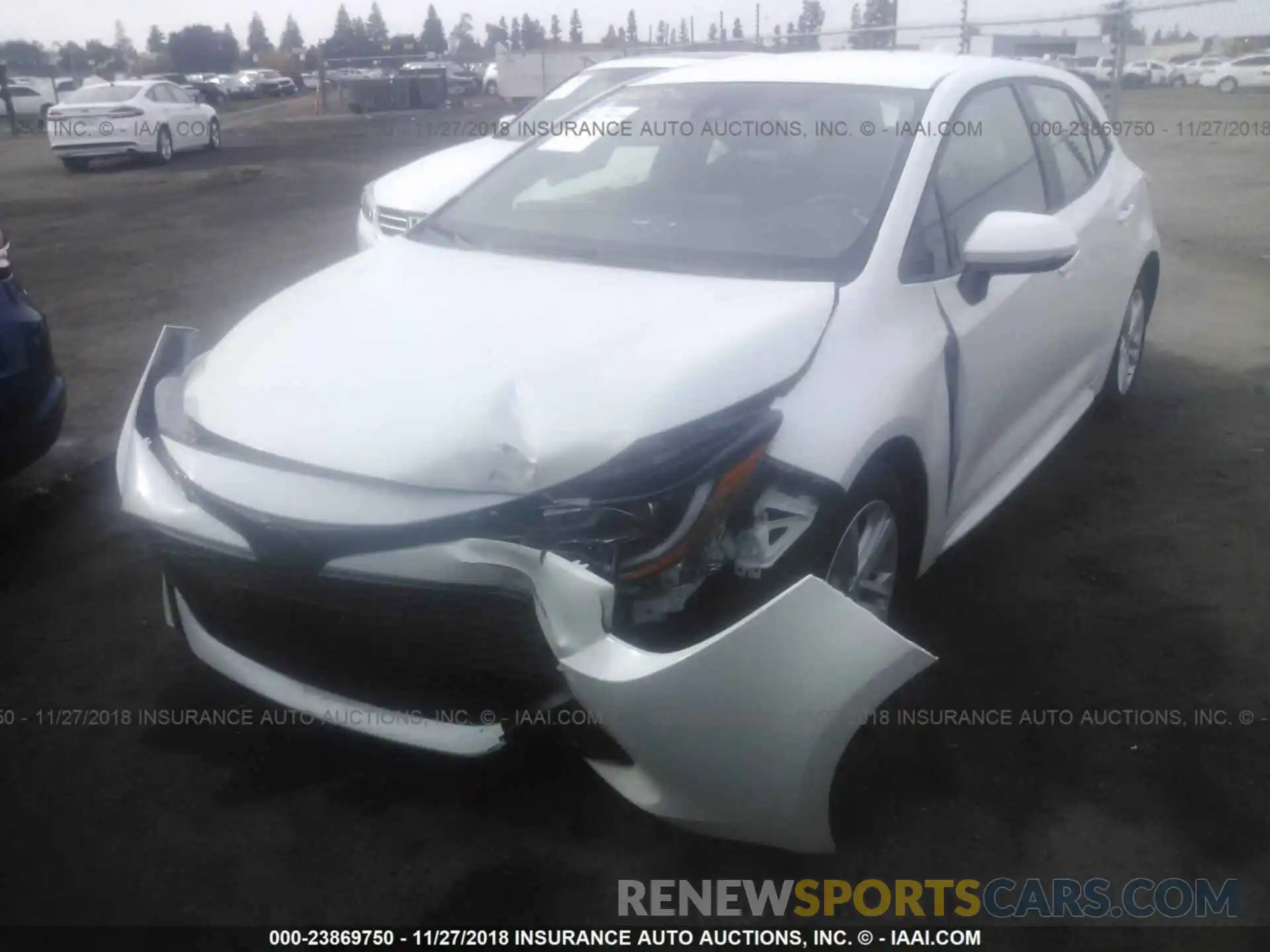 2 Photograph of a damaged car JTNK4RBE8K3008287 TOYOTA COROLLA 2019