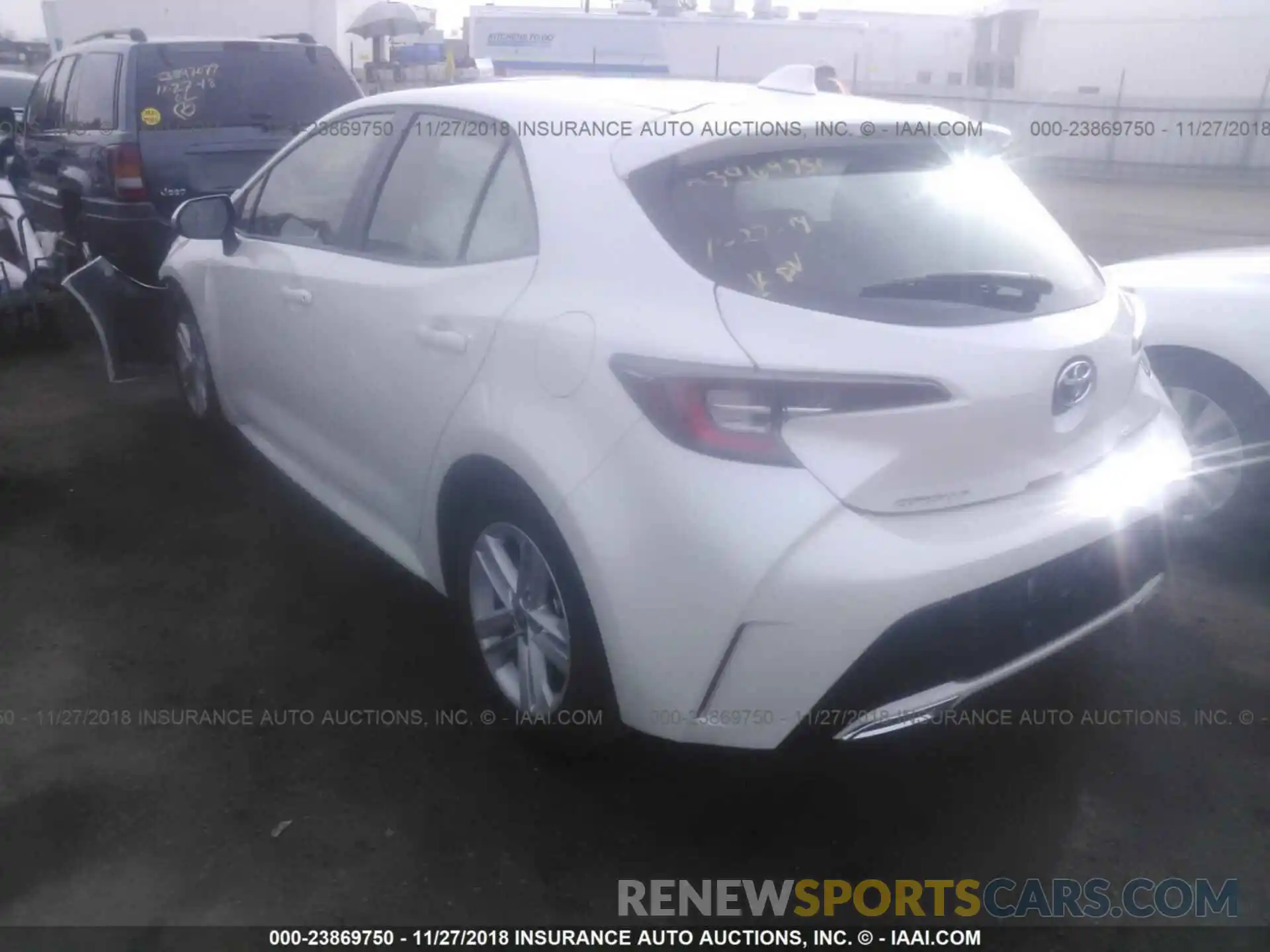 3 Photograph of a damaged car JTNK4RBE8K3008287 TOYOTA COROLLA 2019