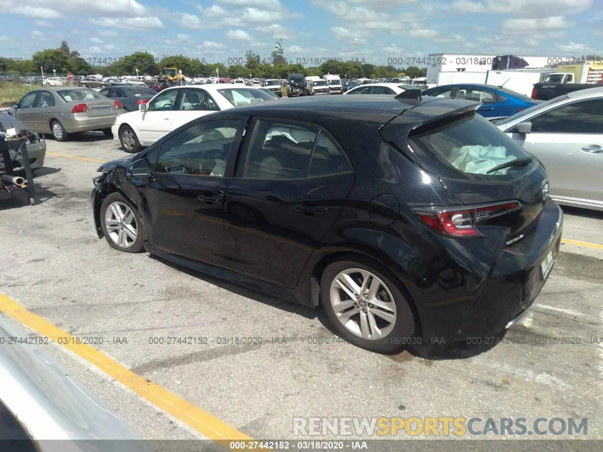 3 Photograph of a damaged car JTNK4RBE8K3012047 TOYOTA COROLLA 2019