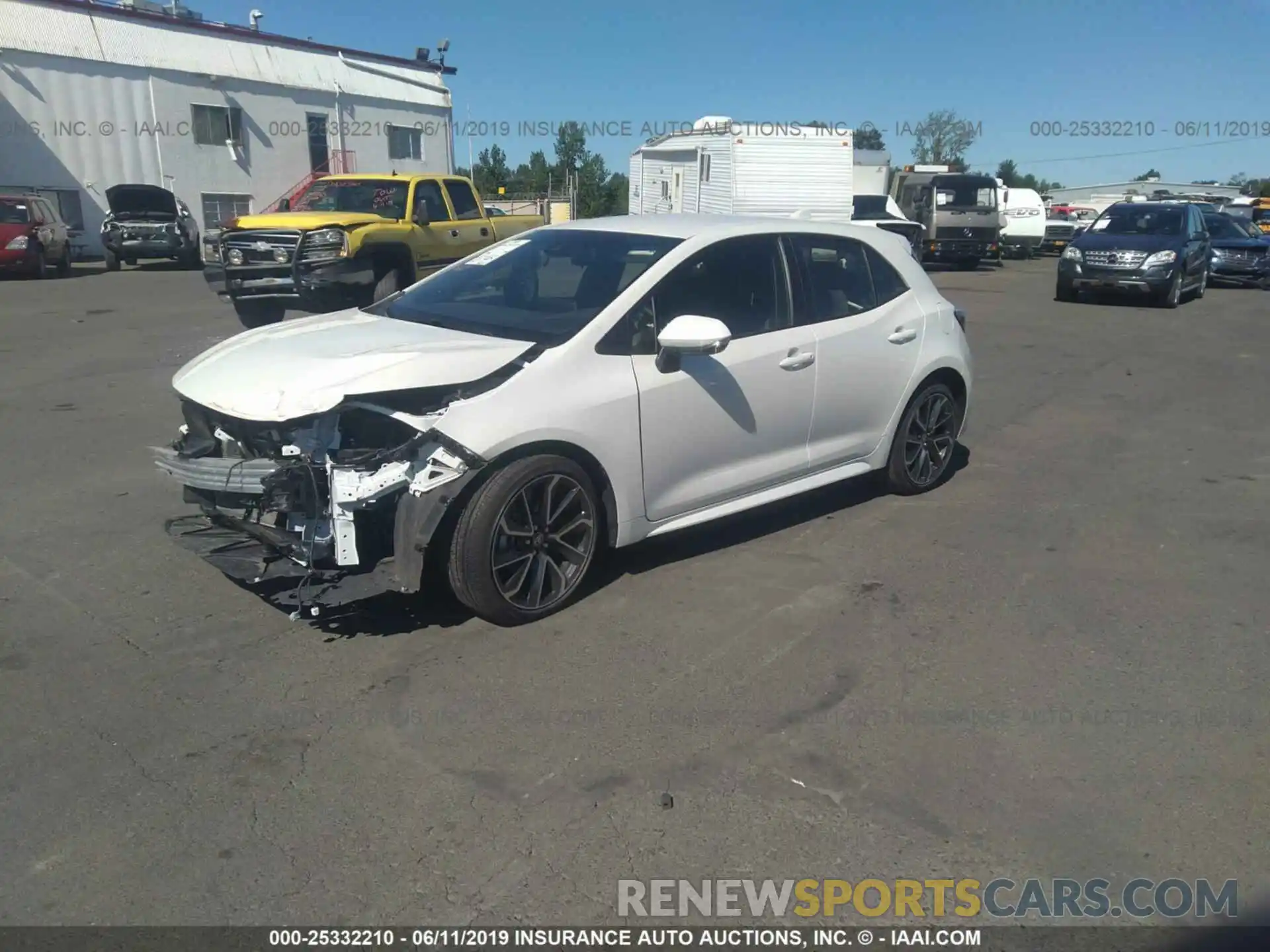 2 Photograph of a damaged car JTNK4RBE8K3012632 TOYOTA COROLLA 2019