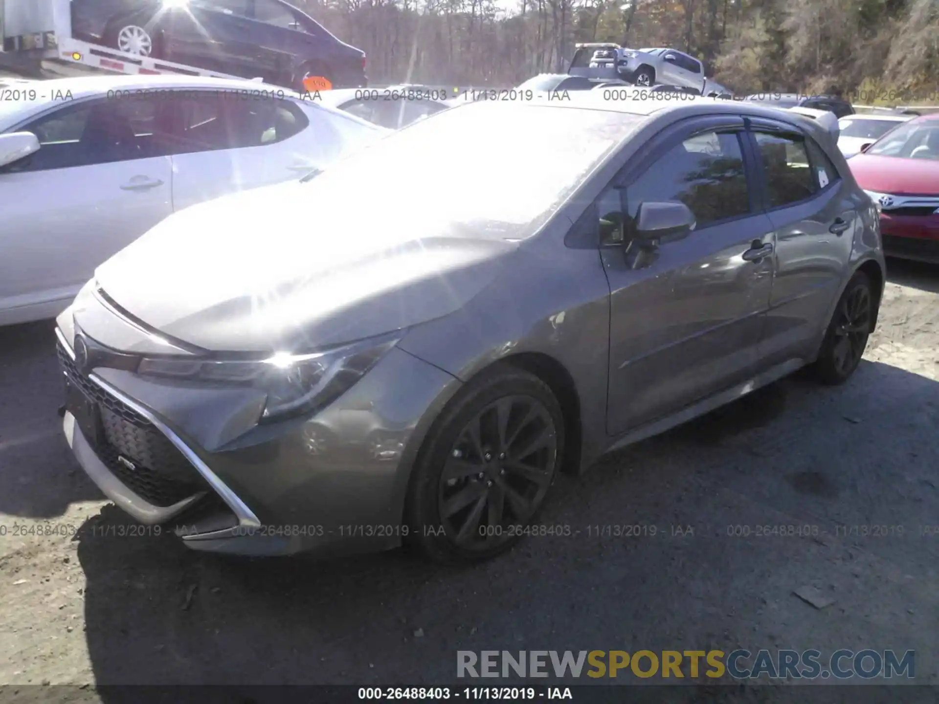 2 Photograph of a damaged car JTNK4RBE8K3014185 TOYOTA COROLLA 2019