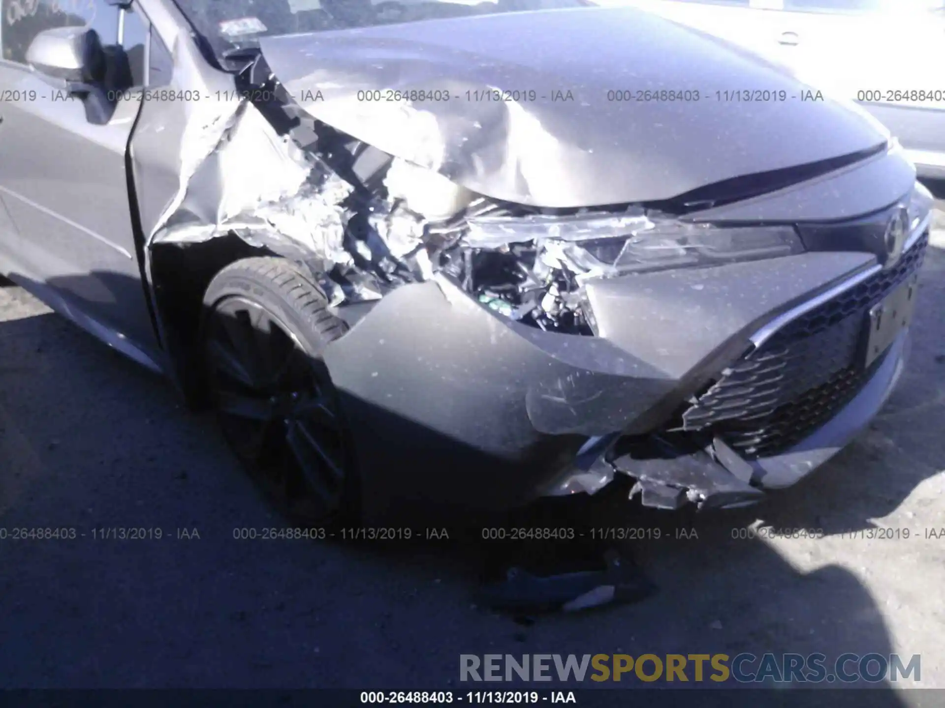 6 Photograph of a damaged car JTNK4RBE8K3014185 TOYOTA COROLLA 2019