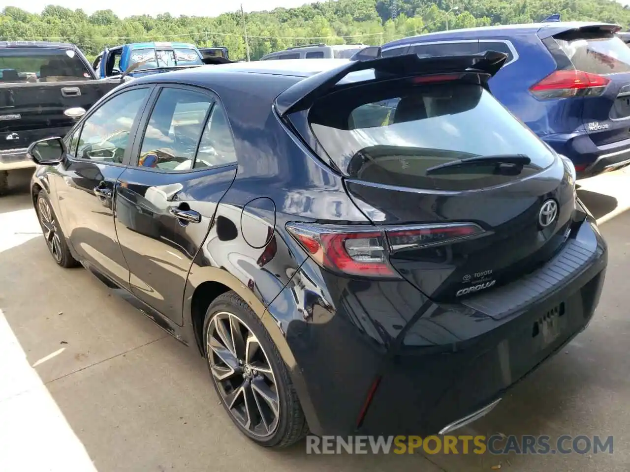 3 Photograph of a damaged car JTNK4RBE8K3014848 TOYOTA COROLLA 2019