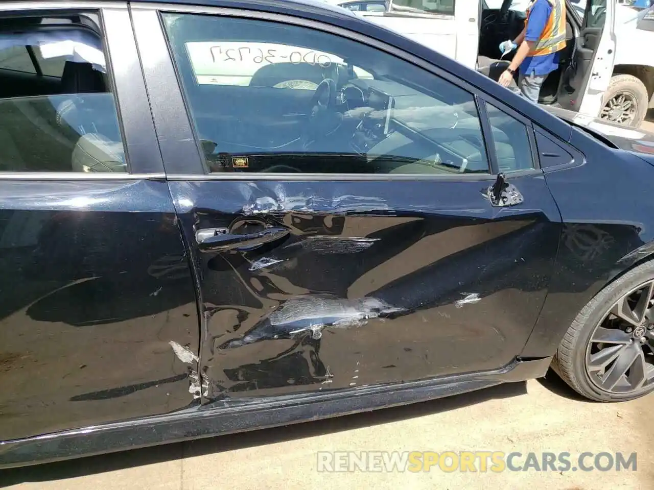 9 Photograph of a damaged car JTNK4RBE8K3014848 TOYOTA COROLLA 2019