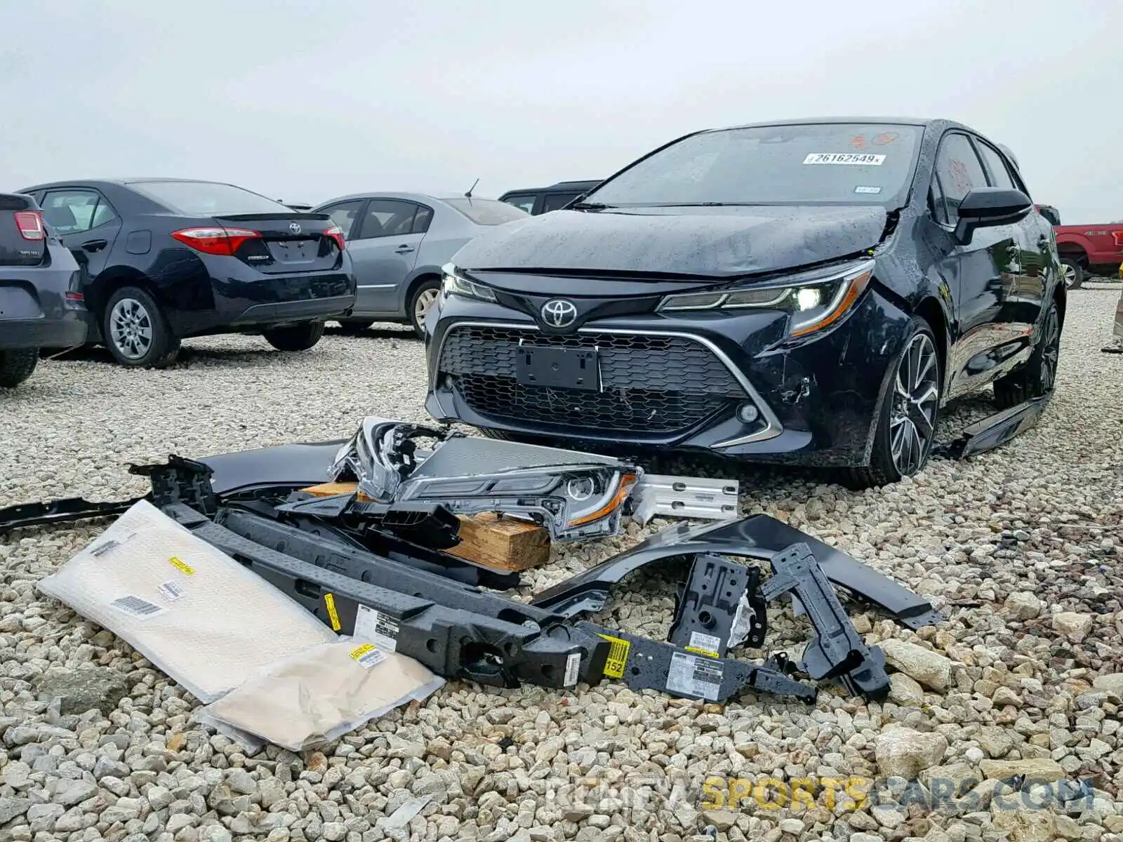2 Photograph of a damaged car JTNK4RBE8K3017183 TOYOTA COROLLA 2019