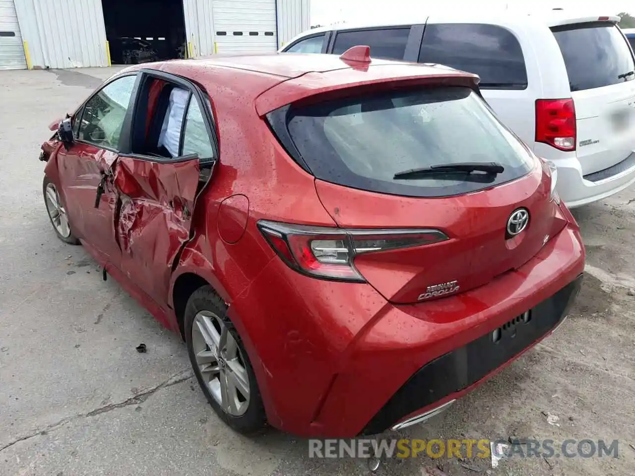 3 Photograph of a damaged car JTNK4RBE8K3018852 TOYOTA COROLLA 2019