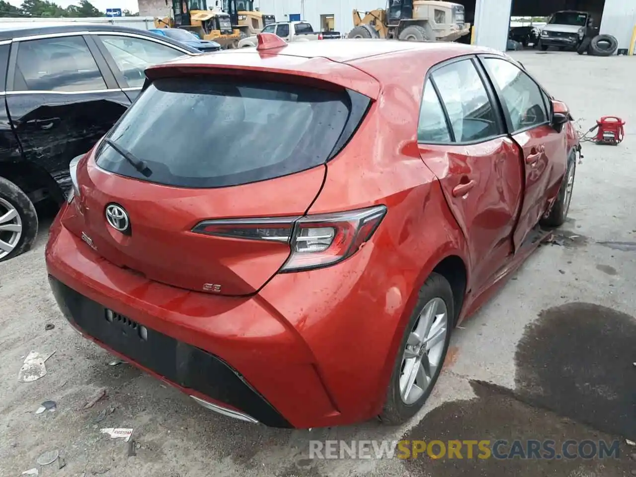 4 Photograph of a damaged car JTNK4RBE8K3018852 TOYOTA COROLLA 2019