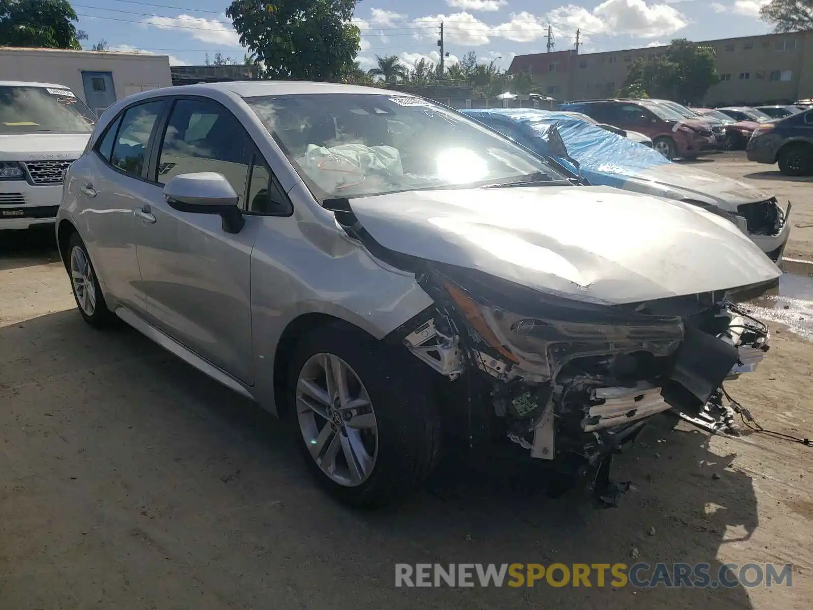 1 Photograph of a damaged car JTNK4RBE8K3019340 TOYOTA COROLLA 2019