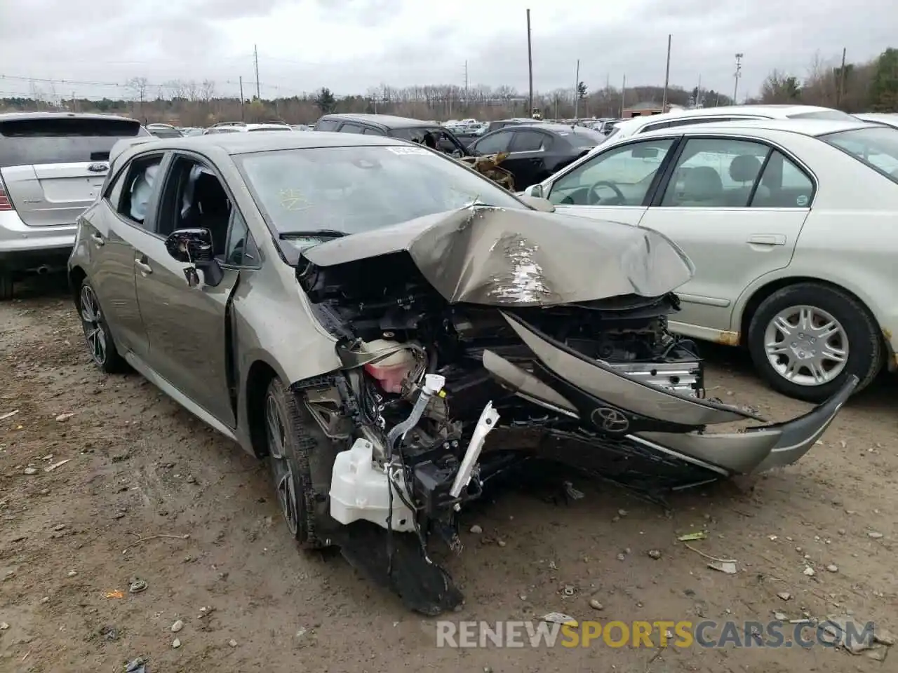 1 Photograph of a damaged car JTNK4RBE8K3019810 TOYOTA COROLLA 2019