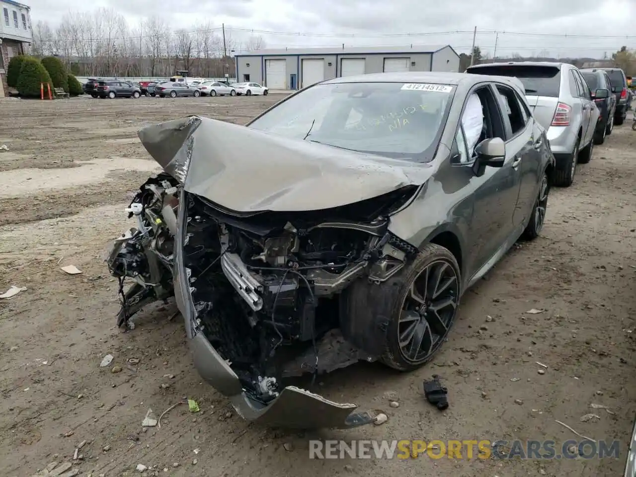 2 Photograph of a damaged car JTNK4RBE8K3019810 TOYOTA COROLLA 2019