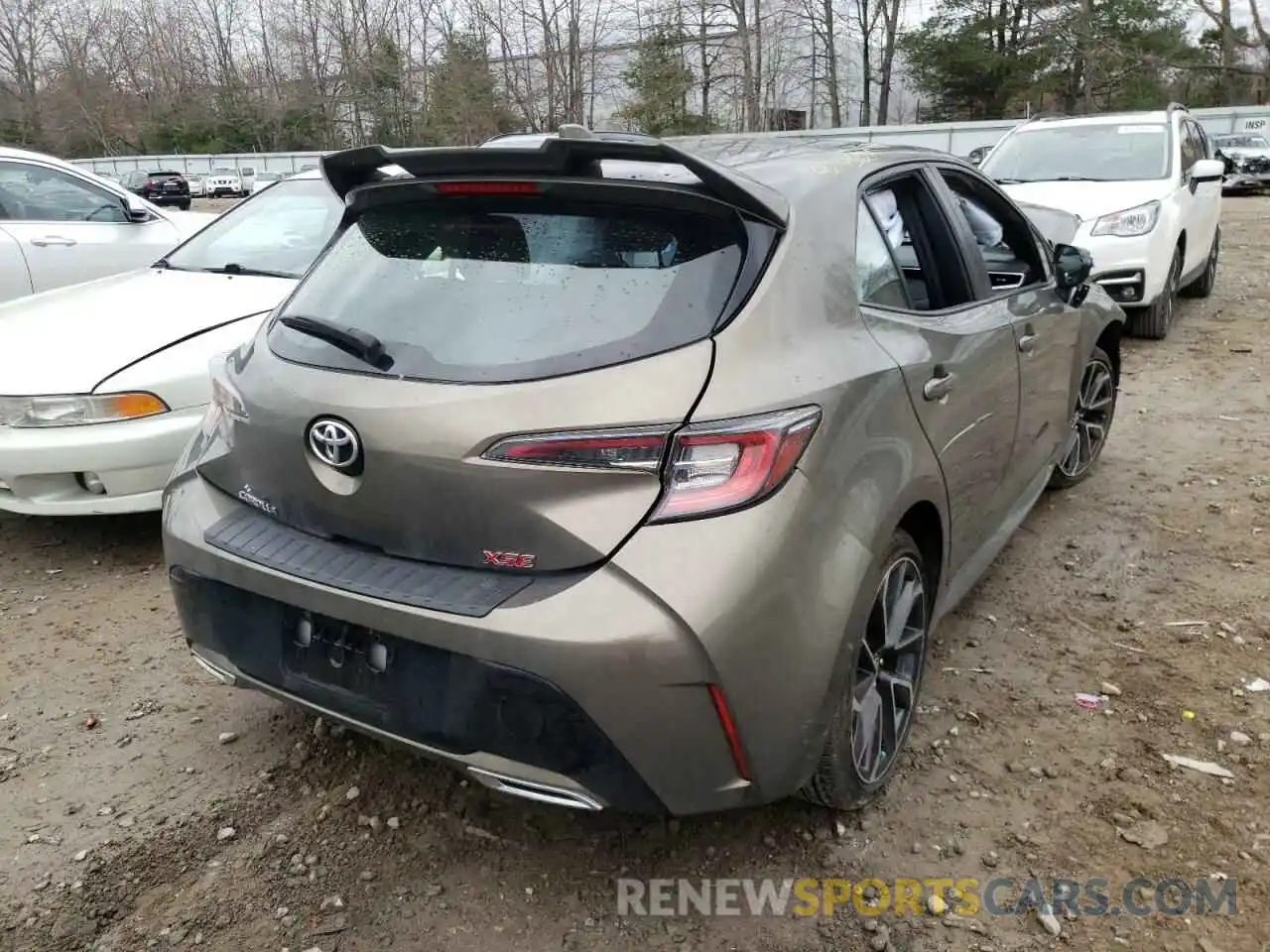 4 Photograph of a damaged car JTNK4RBE8K3019810 TOYOTA COROLLA 2019