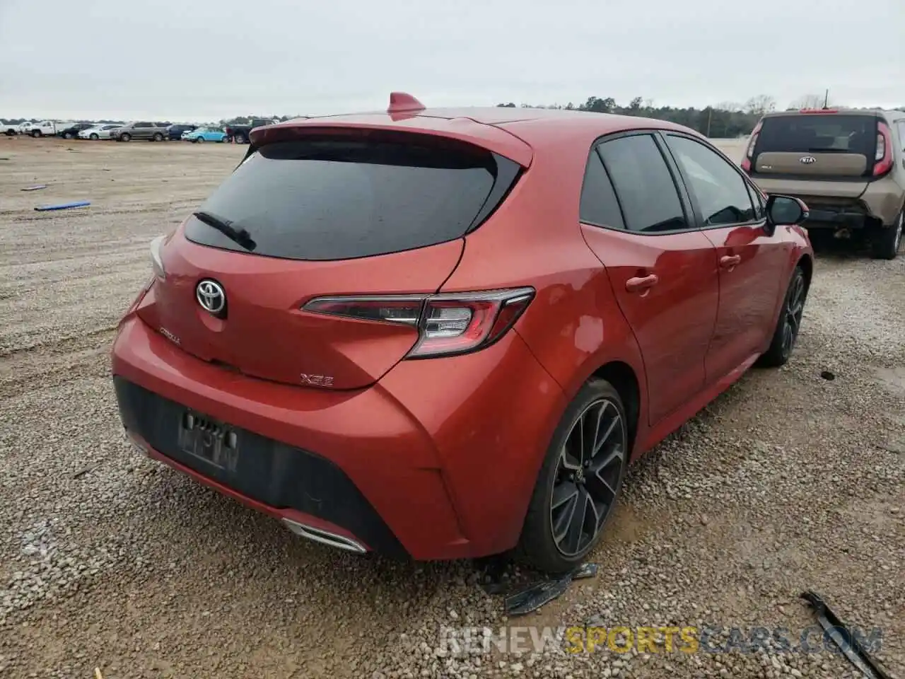 4 Photograph of a damaged car JTNK4RBE8K3021394 TOYOTA COROLLA 2019