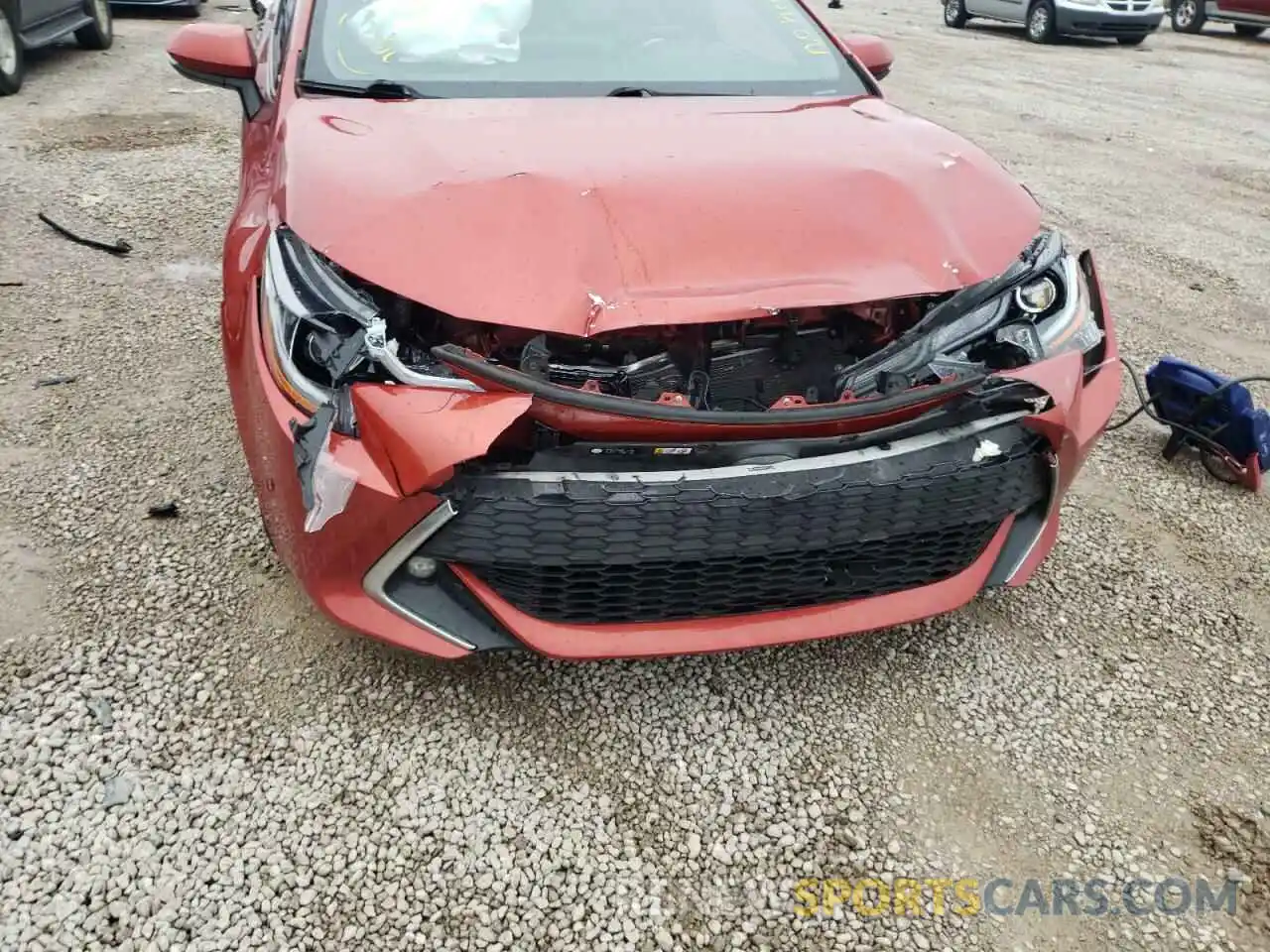 9 Photograph of a damaged car JTNK4RBE8K3021394 TOYOTA COROLLA 2019