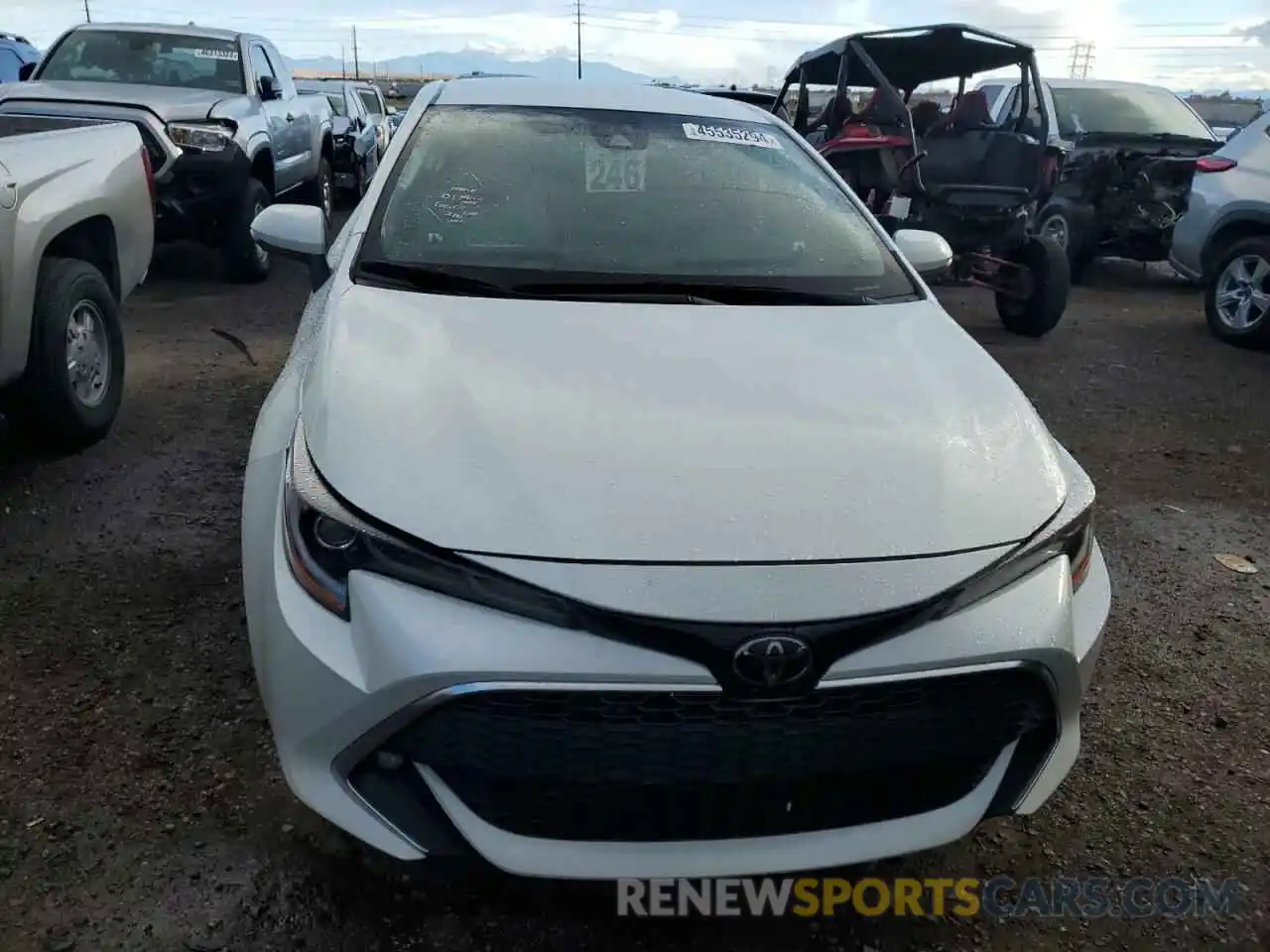 5 Photograph of a damaged car JTNK4RBE8K3021492 TOYOTA COROLLA 2019