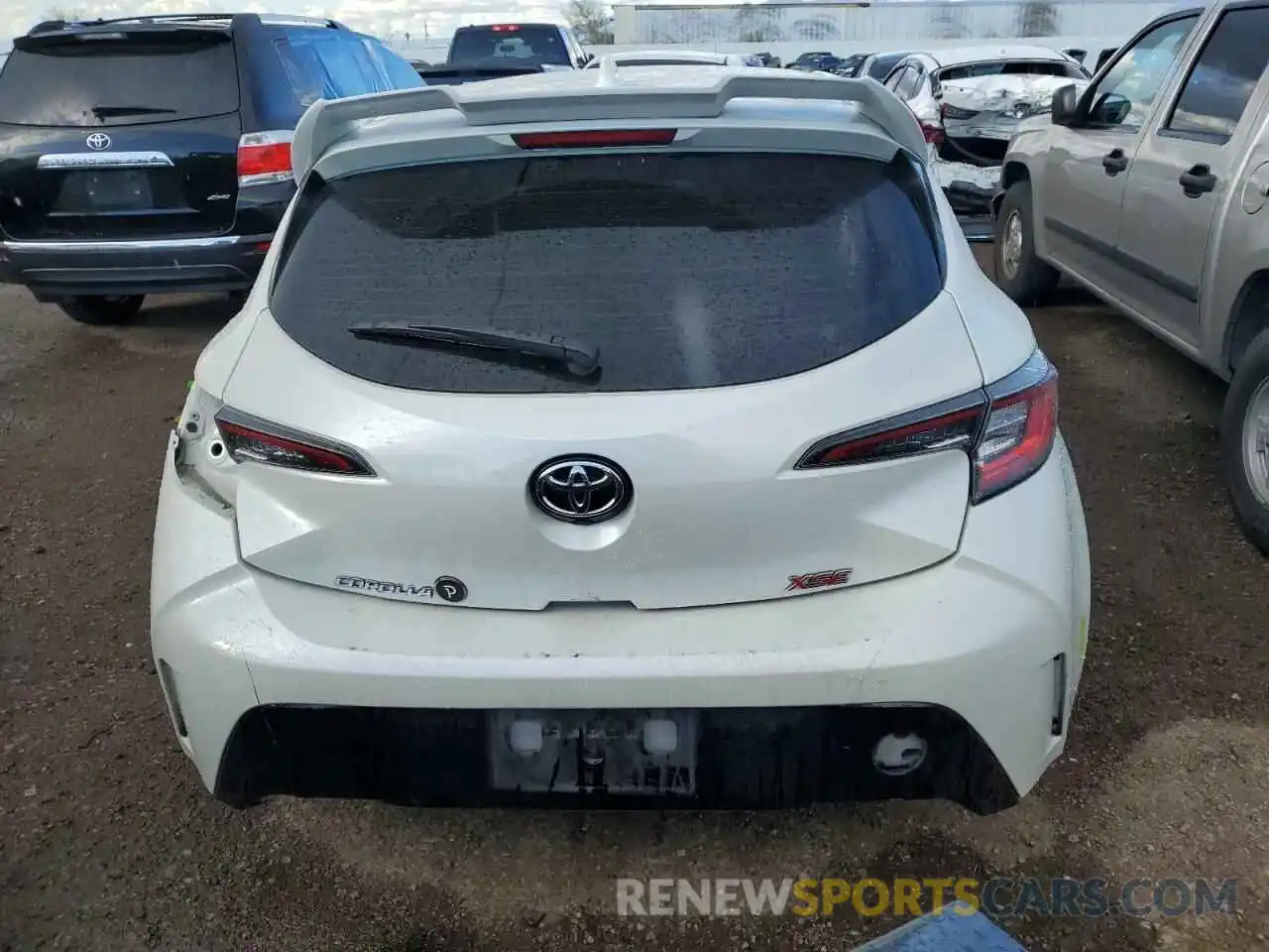 6 Photograph of a damaged car JTNK4RBE8K3021492 TOYOTA COROLLA 2019