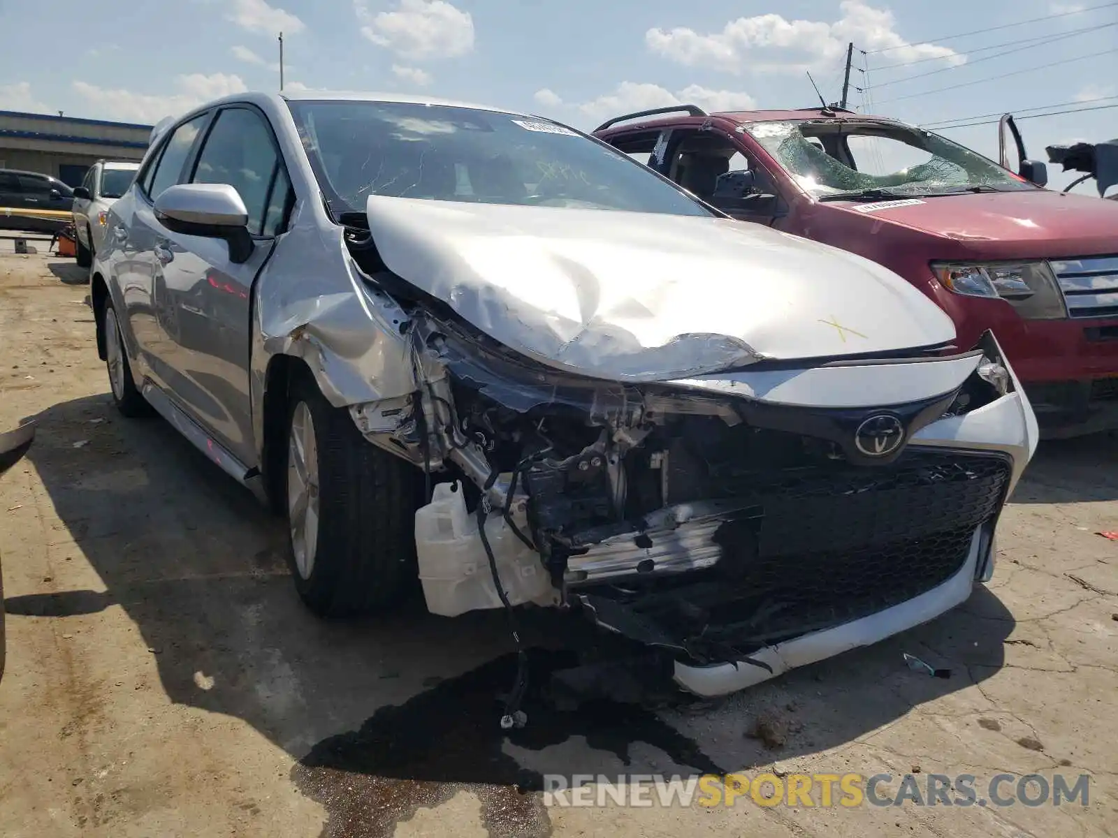 1 Photograph of a damaged car JTNK4RBE8K3022531 TOYOTA COROLLA 2019